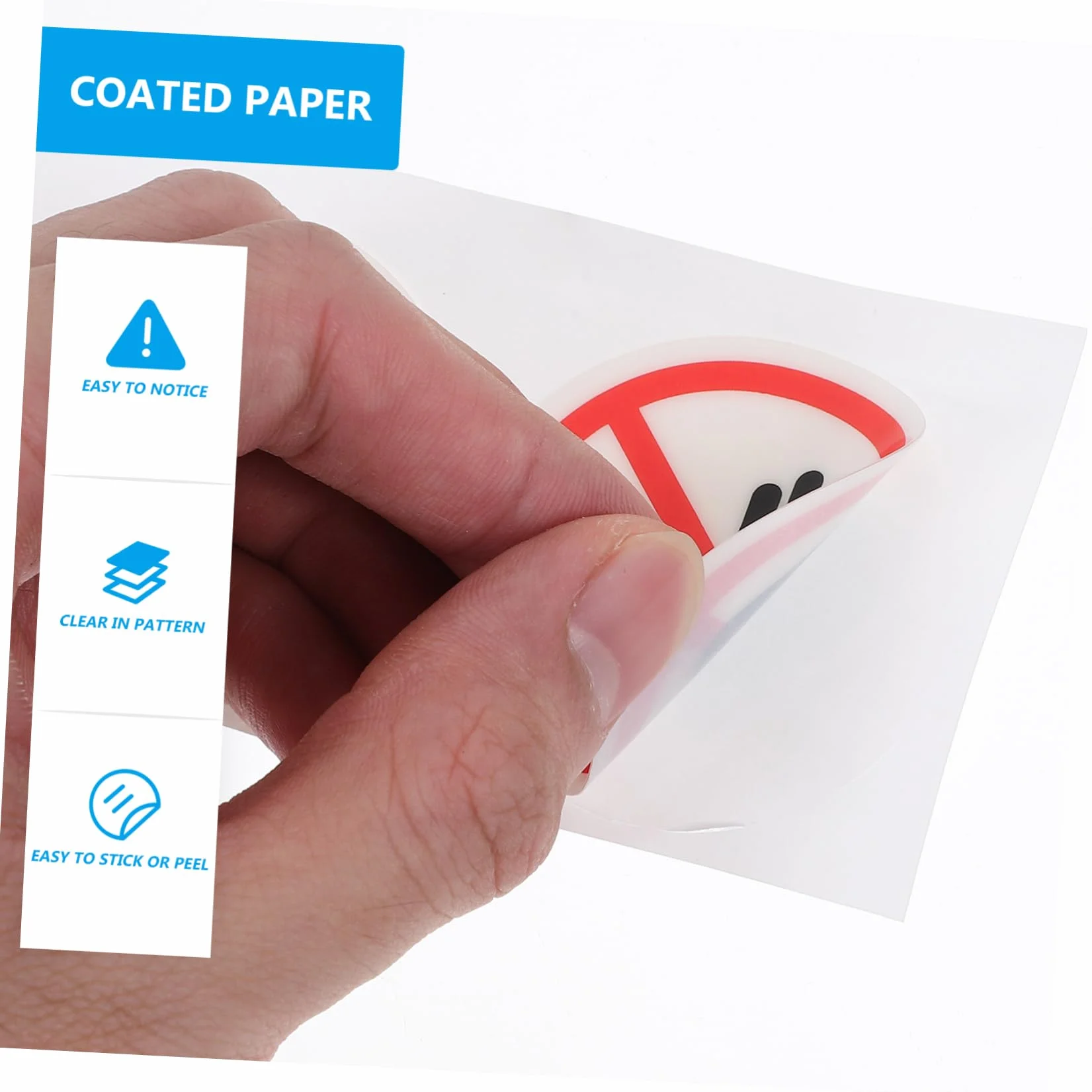 GARVALON Pegatinas Autoadhesivas Señal No Tocar PVC 2 Piezas Advertencia Seguridad