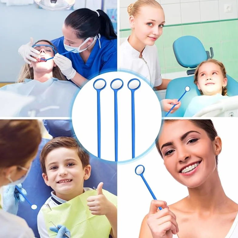 Espejo bucal desechable dental antivaho empaquetado individualmente