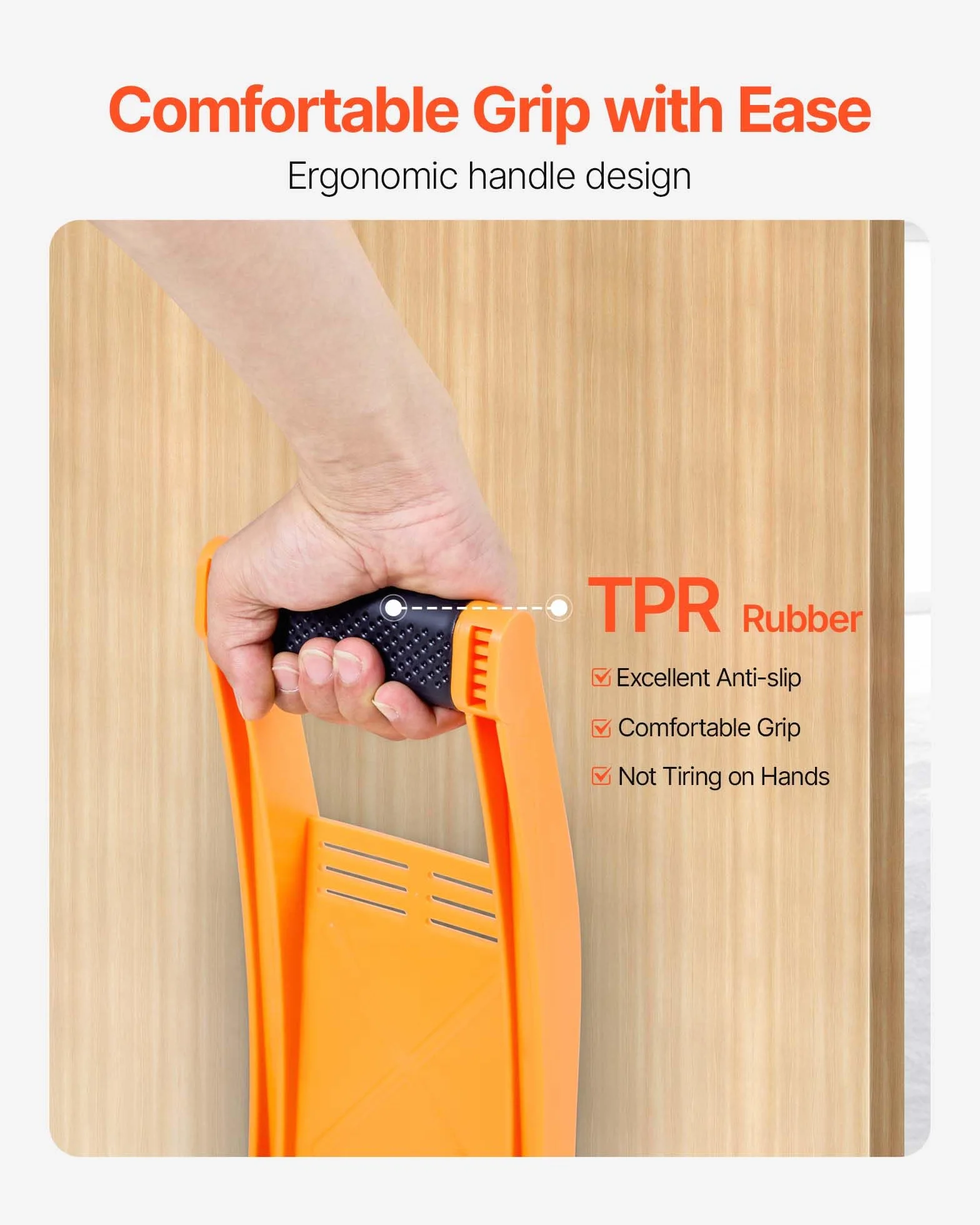 VEVOR Transportador de Paneles de Yeso 79,8 kg Herramienta de Plástico ABS para Madera Contrachapada