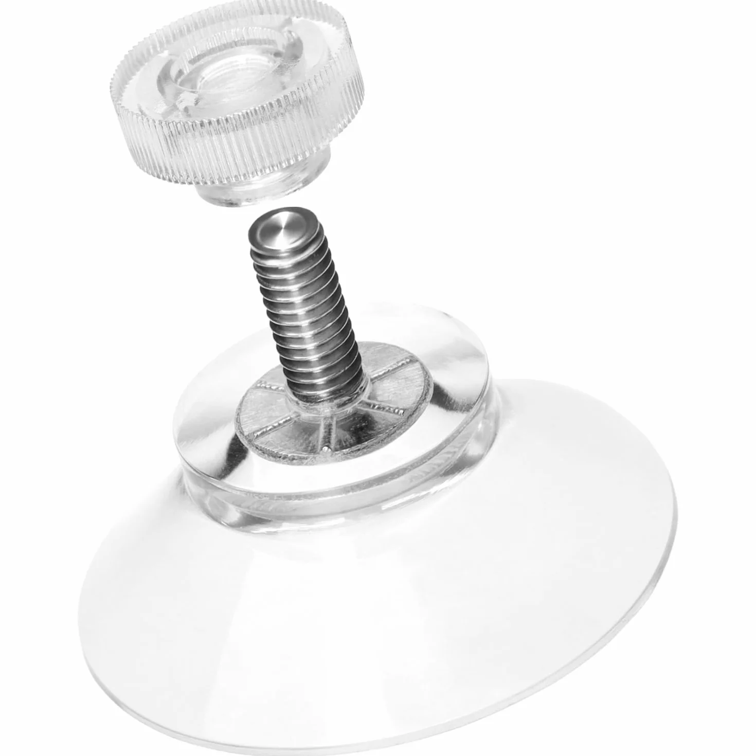 com-four® Ventosas 8X con Rosca M4 Ø 30 mm Sujeción Extra Fuerte en Superficies Lisas