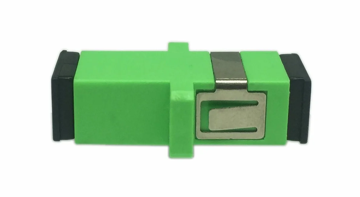 Adaptador de cable de fibra óptica SC monomodo hembra APC Simplex, 5 unidades