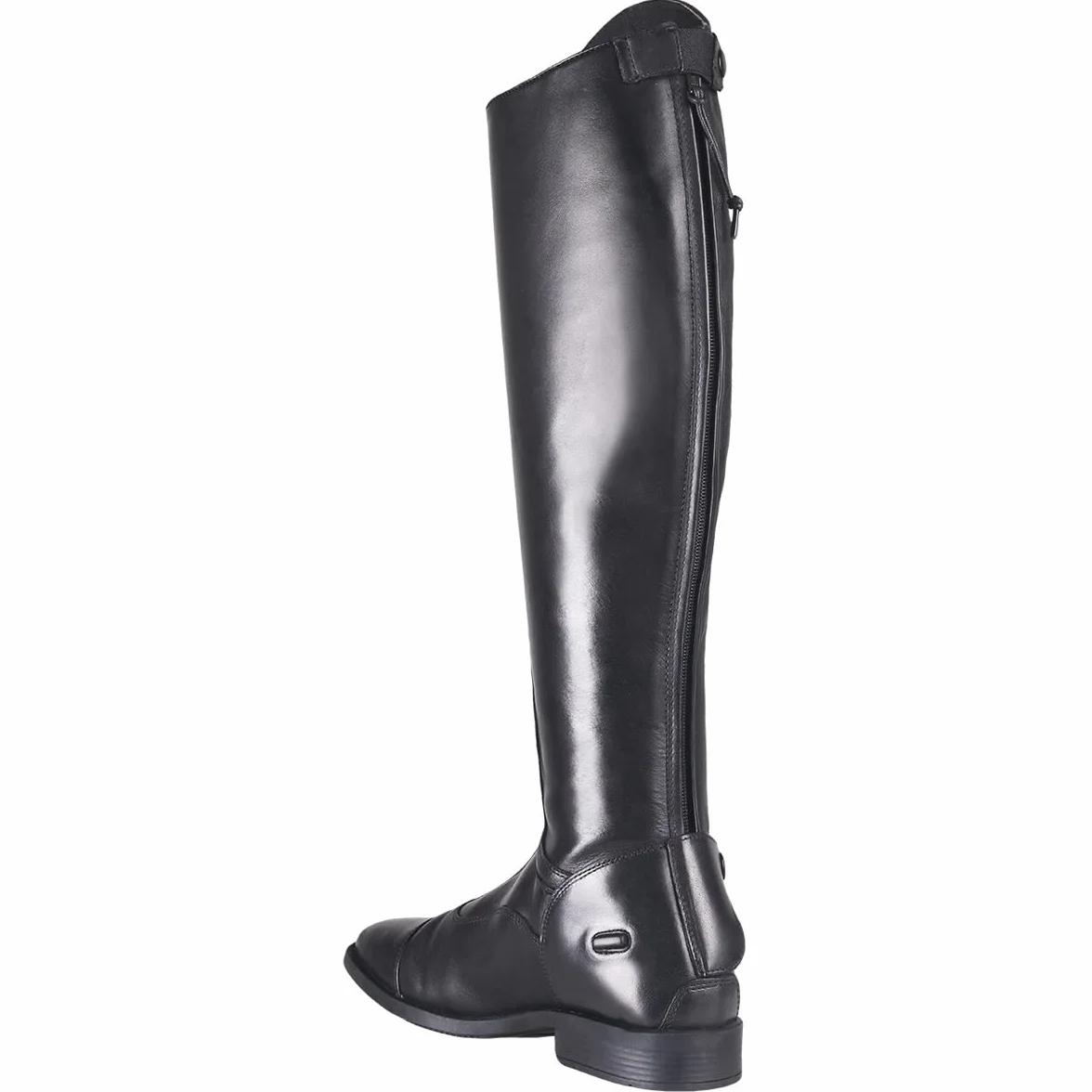 QHP Hugo - Botas de equitación para hombre (piel de vacuno/poliuretano, talla 42-46), color negro