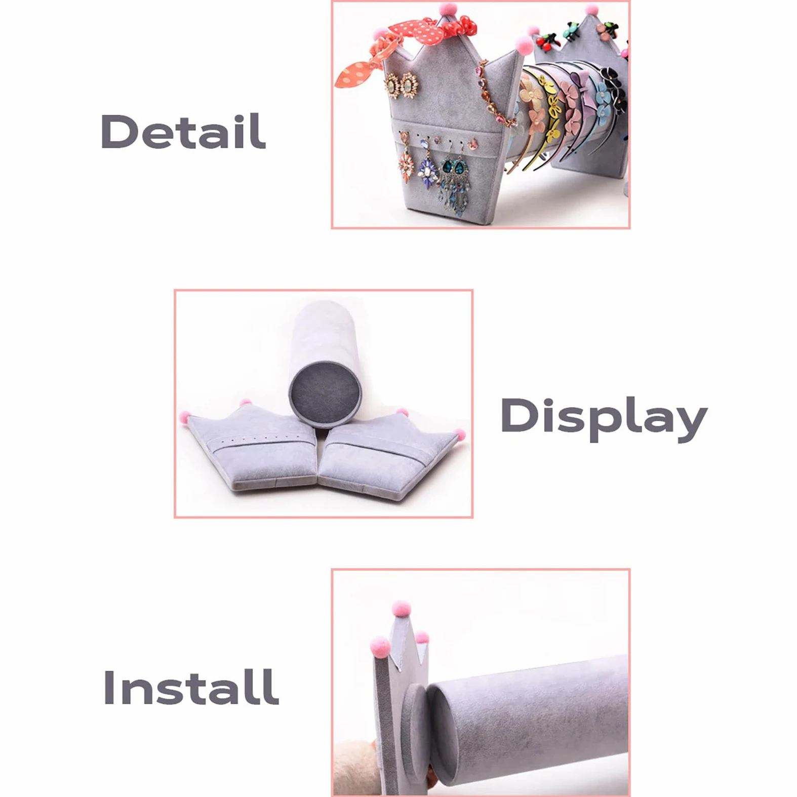 Cinta para el pelo de lino con estilo transparente y resistente, accesorio para el hogar para la decoración del tocador