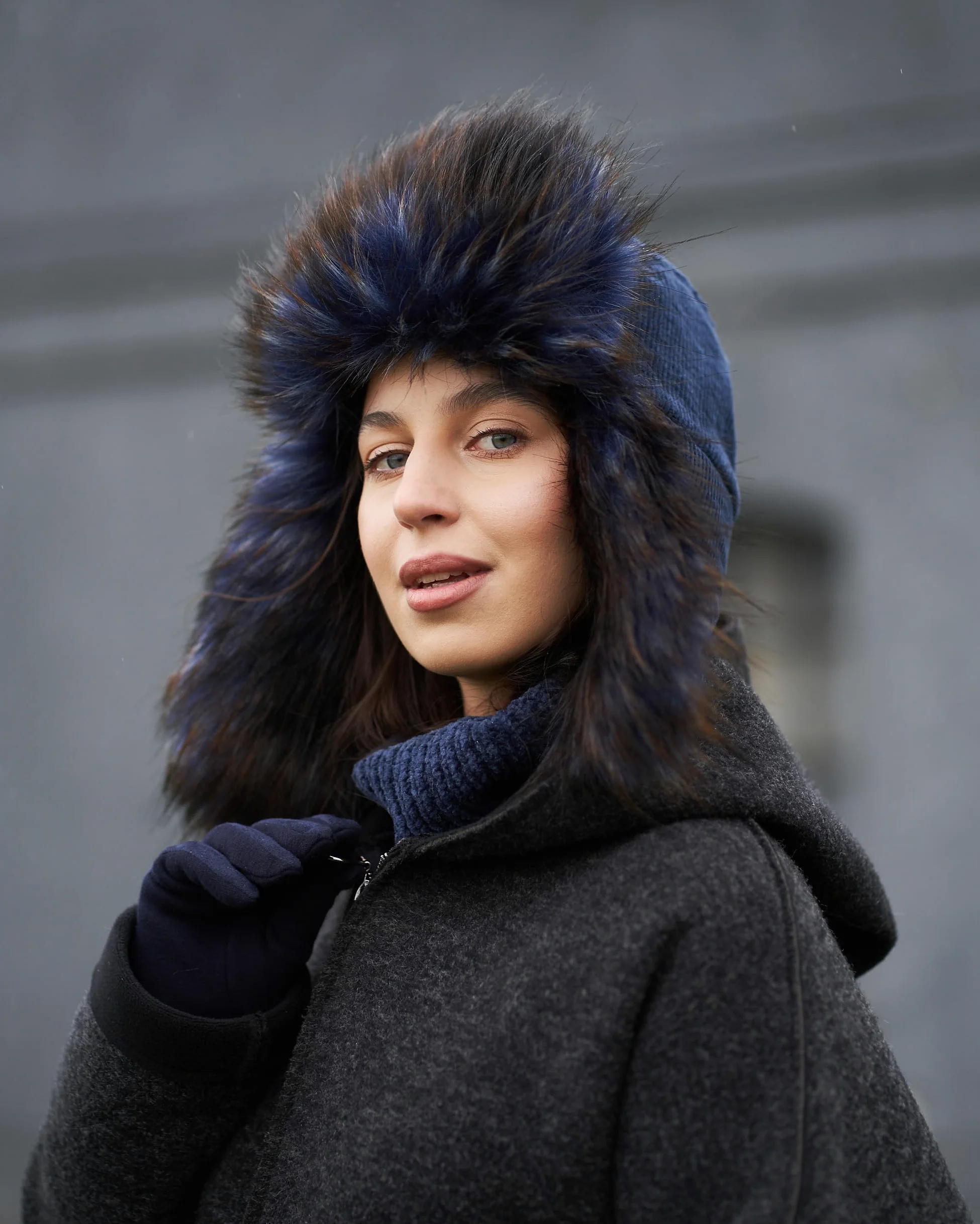Futrzane Gorro Ushanka de Pana - Gorra con Orejeras Mujer - Sombrero con Piel