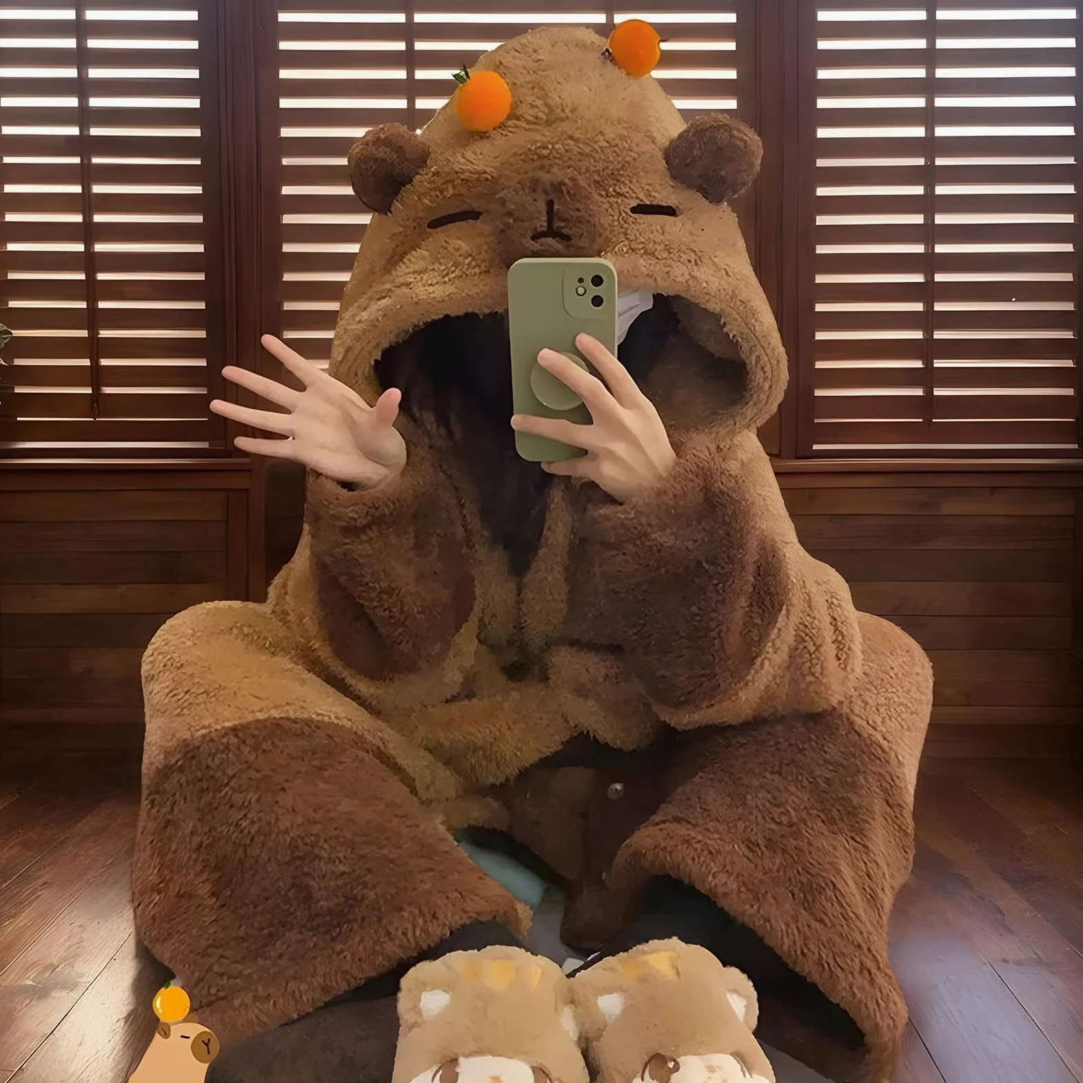 Cómodo pijama de una sola pieza, pijama de cosplay, pijama de cosplay para adultos, pijama de capibara acogedor y suave para cosplay, cómodo pijama de animales, ideal para dormir y relajarse en casa