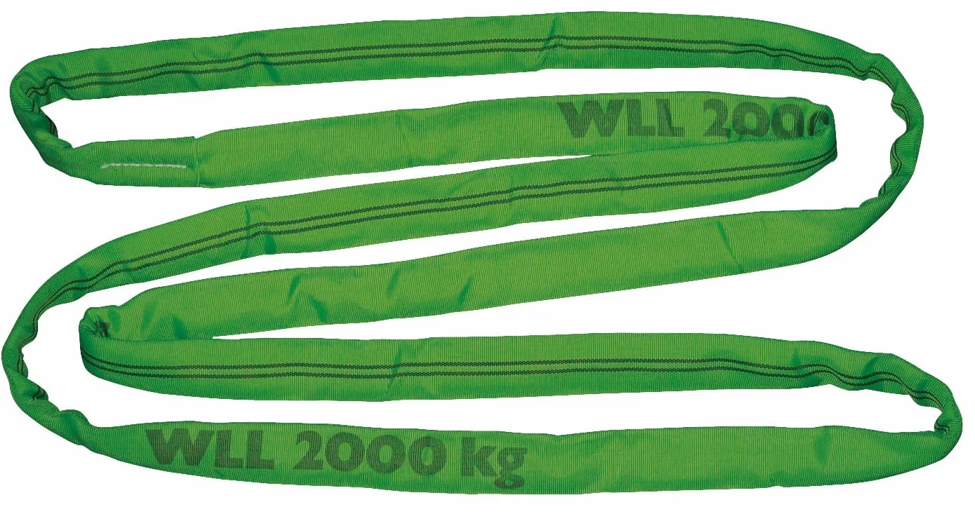 Eslinga Circular de Elevación 4m 2000kg/4000kg PES Doble Funda Kerbl Verde