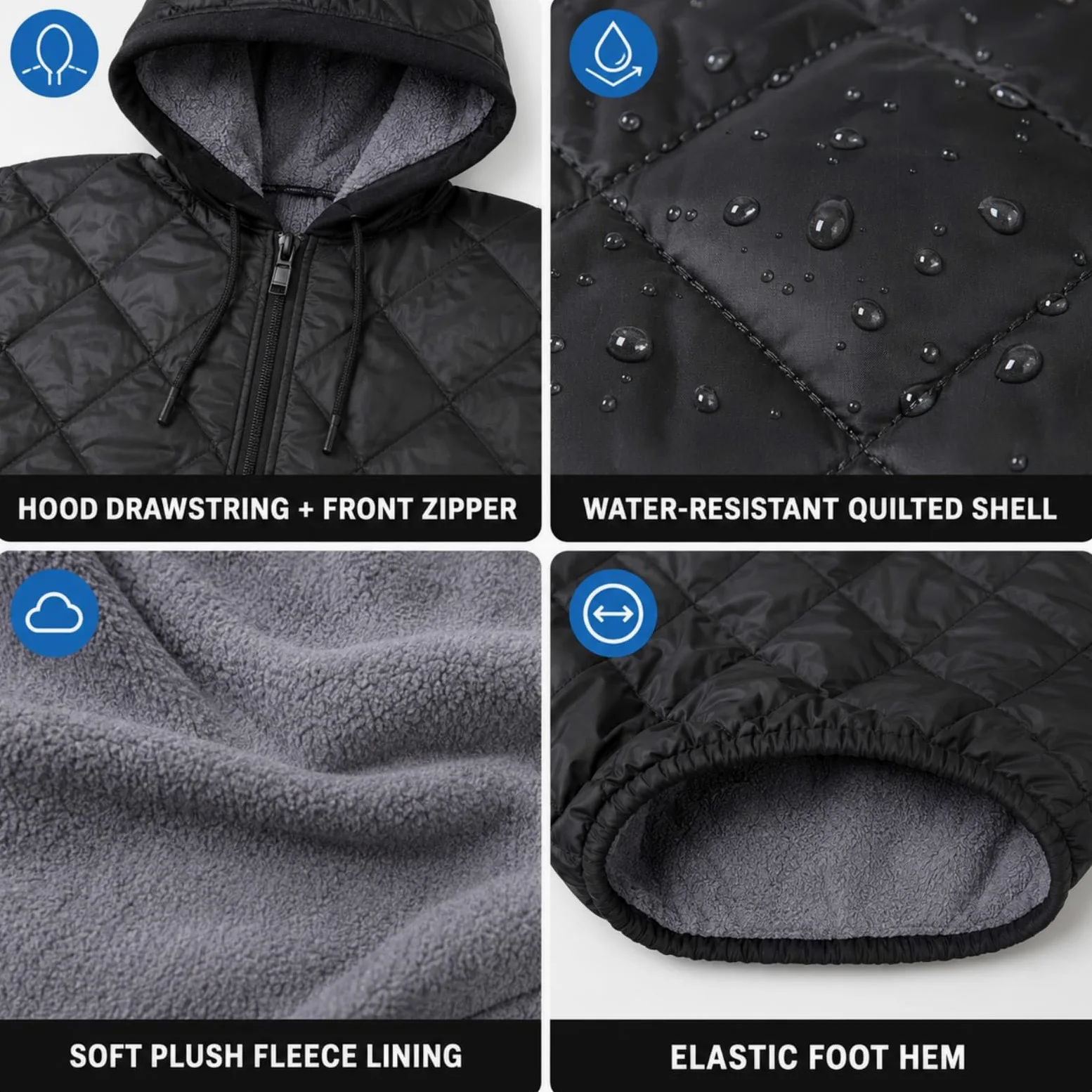 Manta Térmica Silla Ruedas para Merits Health P101 Travel-Ease 2018-2026 | Felpa térmica impermeable | Contra viento frío | Cobertura total silla ruedas | Diseño con capucha | Protección exterior