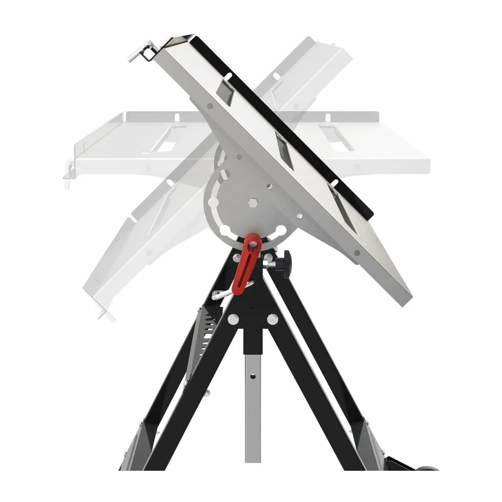 Güde MSKT 760 Mesa Plegable para Soldar Plataforma de Trabajo Galvanizada 76 x 51 cm 150 kg Altura Regulable 4 Posiciones Ruedas