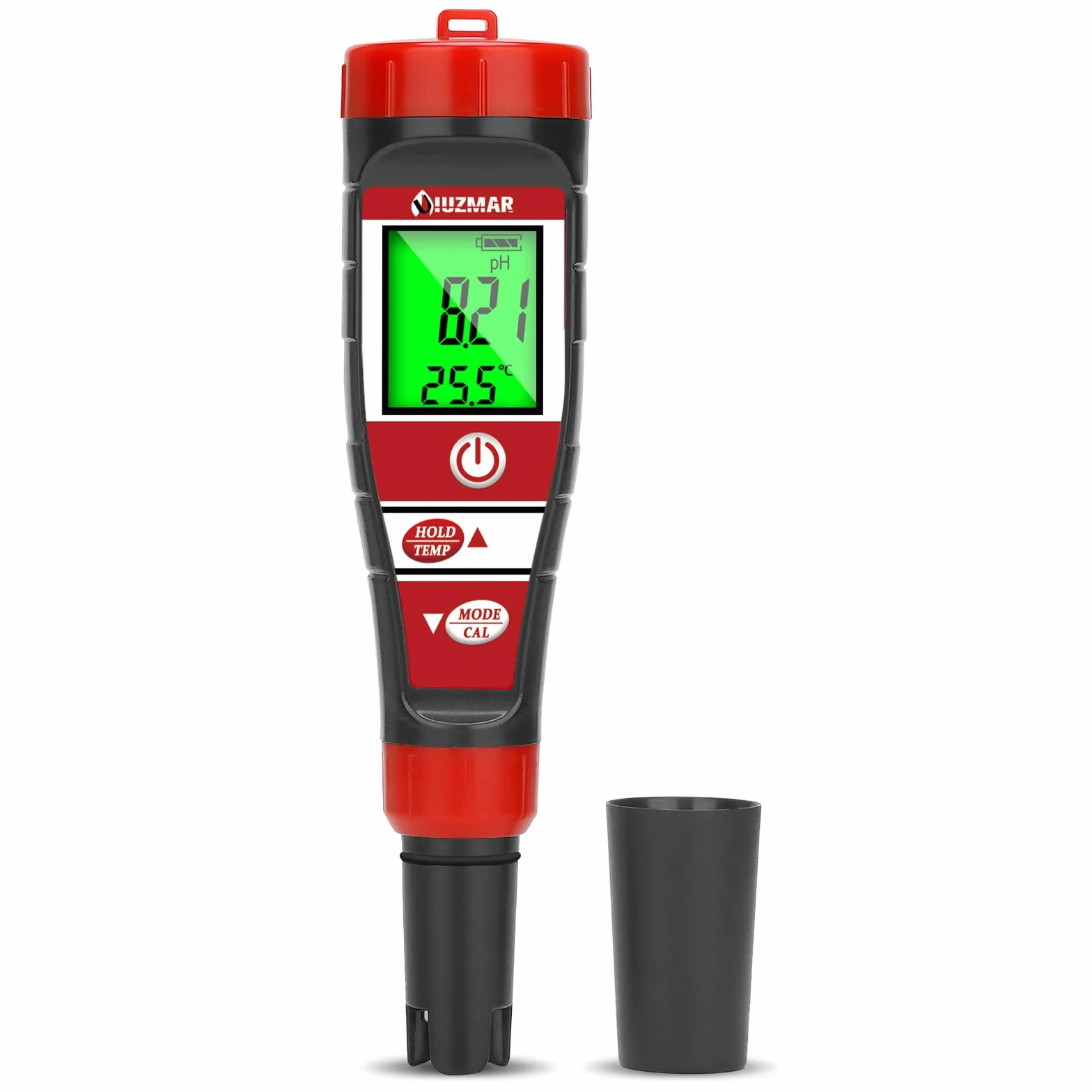 UIUZMAR Medidor de pH EC TDS 4 en 1 para Agua Piscina Hidroponia