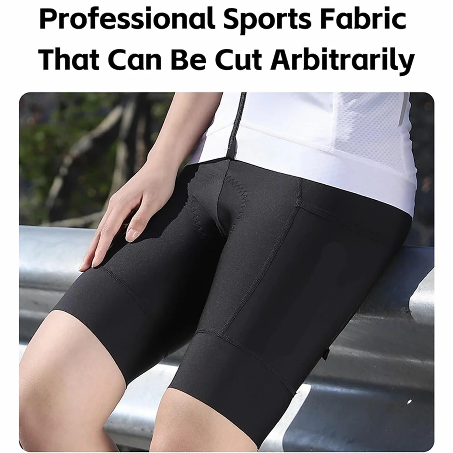 Pantalones Cortos de Ciclismo for Mujer, Pantalones con Tirantes Verano, Mallas Acolchadas elásticas, Ropa Transpirable y Reflectante para Bicicletas De Carretera