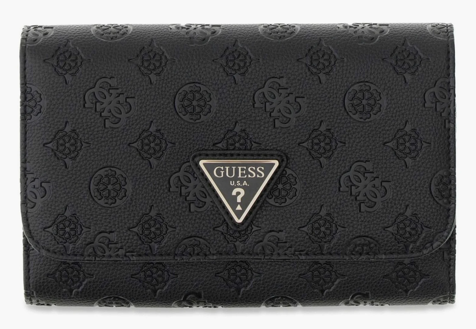GUESS Estuche de identificación Wilder Travel Passport Organizer Black Negro
