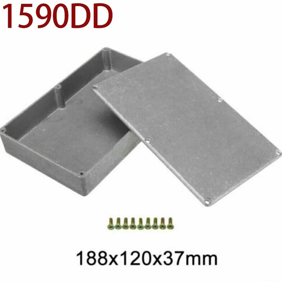 Caja de Aluminio Impermeable 188x120x37 mm para Proyectos de Bricolaje