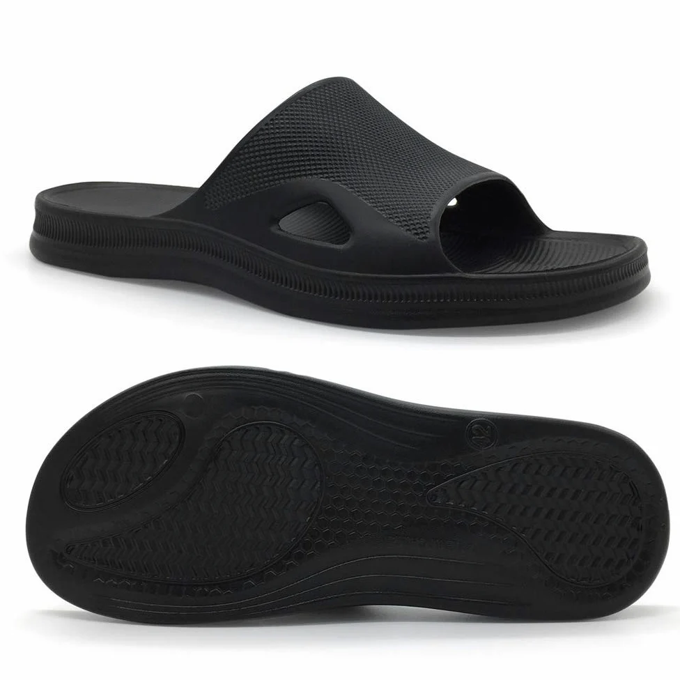 FUNKYMONKEY Pantuflas de baño para hombre, antideslizantes, para interiores y playa