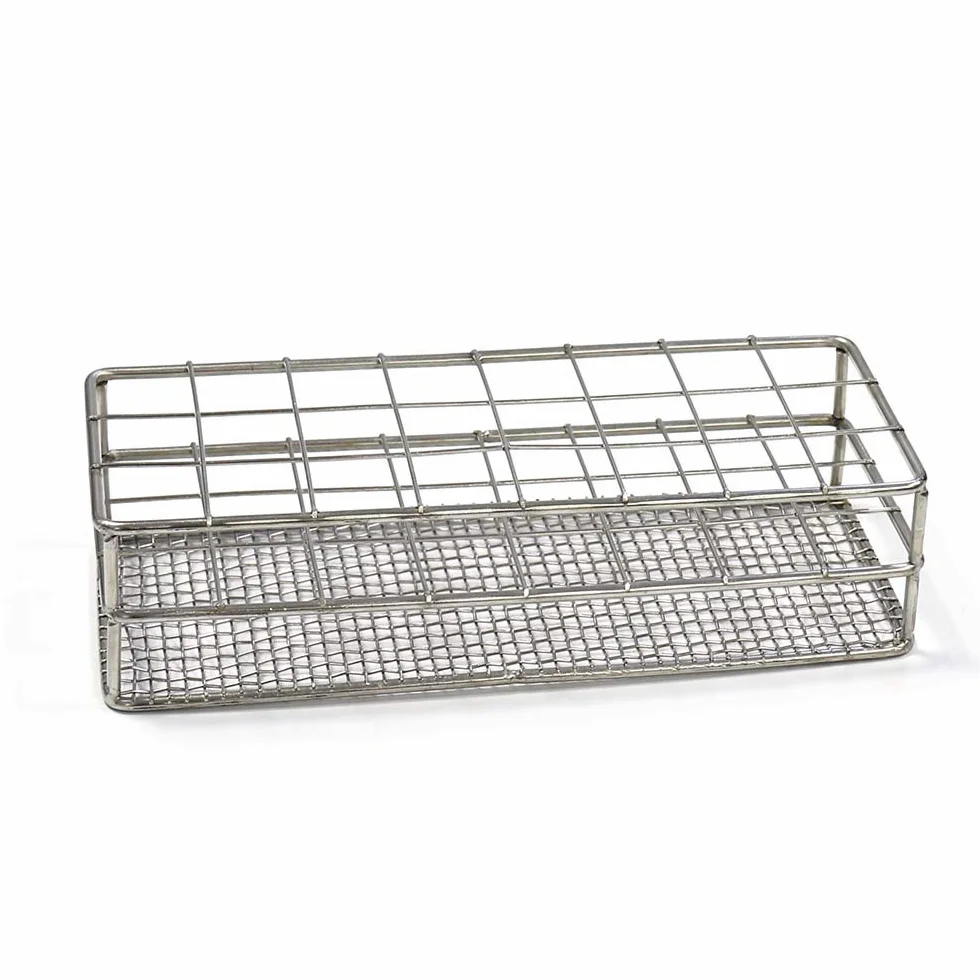 Soporte para tubos de ensayo de acero inoxidable y aluminio ULAB Scientific
