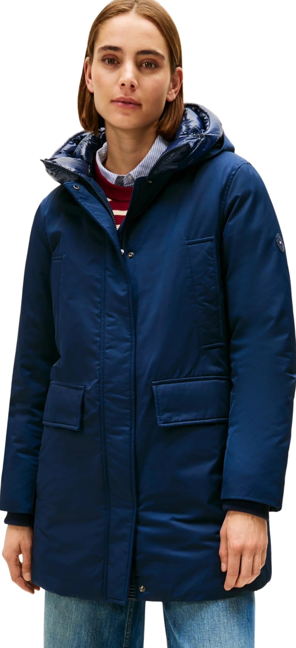 Tommy Hilfiger Parka Mujer Padded Nylon con capucha