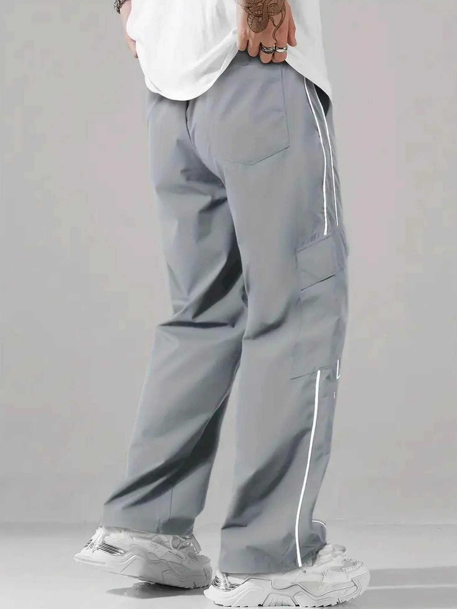 Lymio Pantalones de chándal para hombre || Corte regular || Pantalones de chándal || Pantalones de jogging de Lycra totalmente elásticos (disponibles en lotes combinados) (TP-62-63)