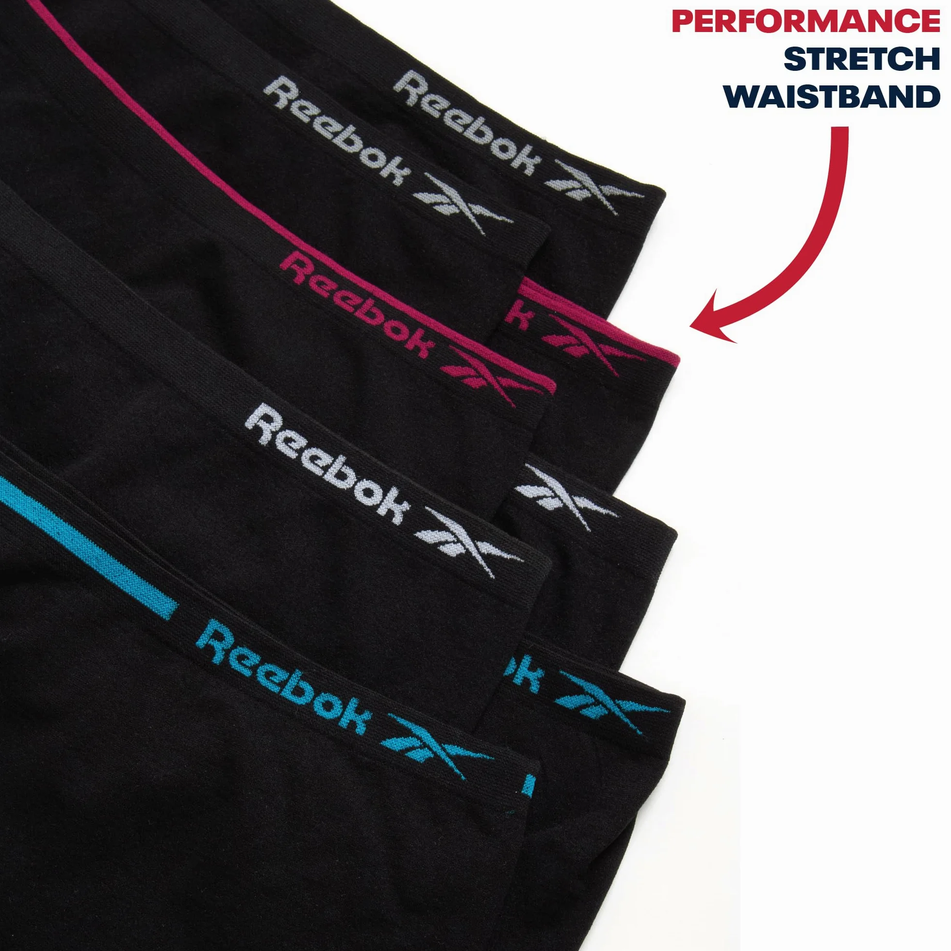 Reebok Ropa interior para niñas, paquete de 8 bragas transpirables suaves sin costuras para niñas (tallas: 6-16)