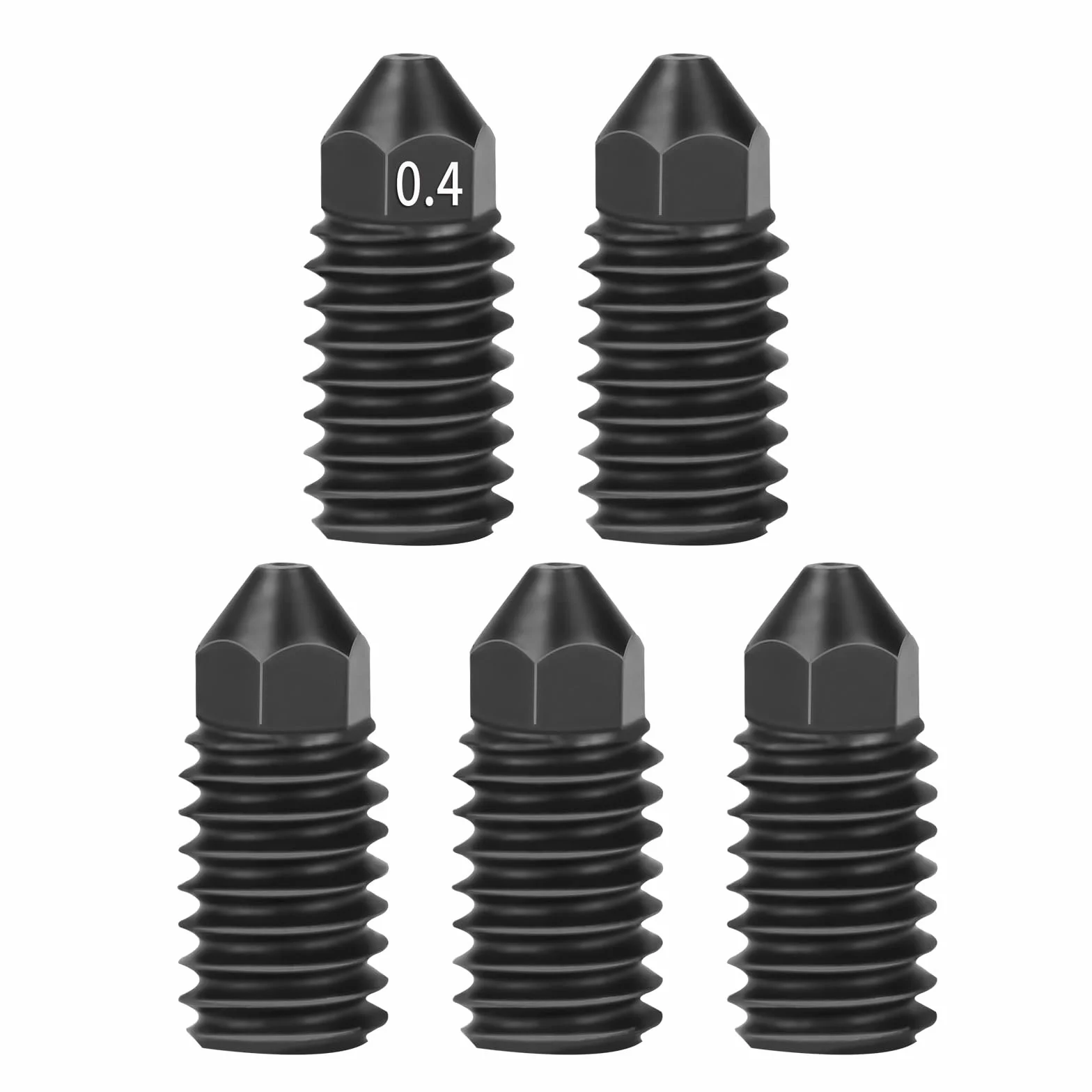 IdeaFormer 5 boquillas de acero endurecido 0,4 mm para laboratorio de bambú A1/A1 Mini