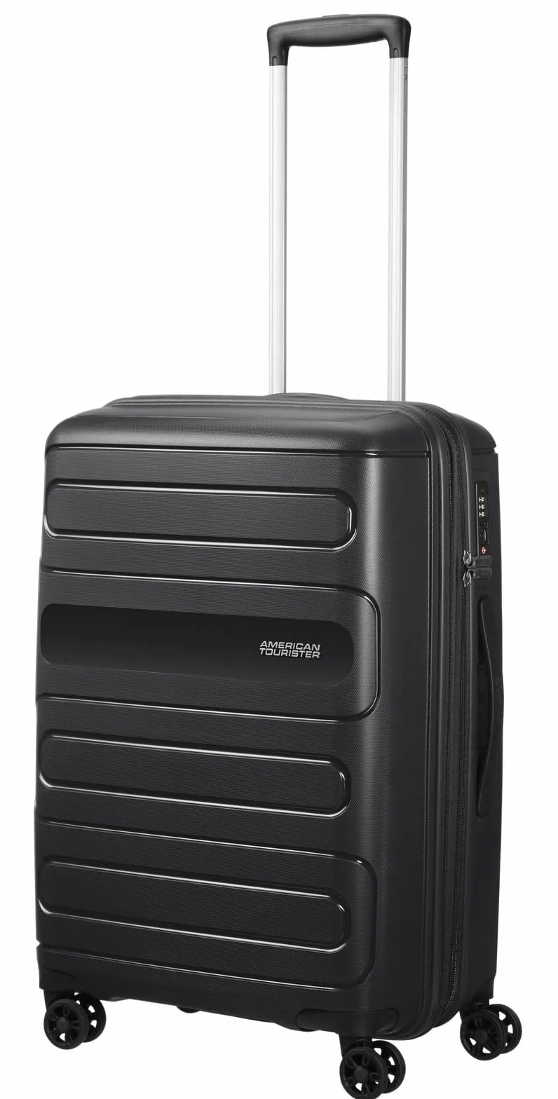 American Tourister Sunide - Spinner M Extensible Valisene Bleu, Noir (Negro), Spinner M (67.5 cm - 83.5 L), Spinner M Extensible (67.5 cm - 83.5 L)