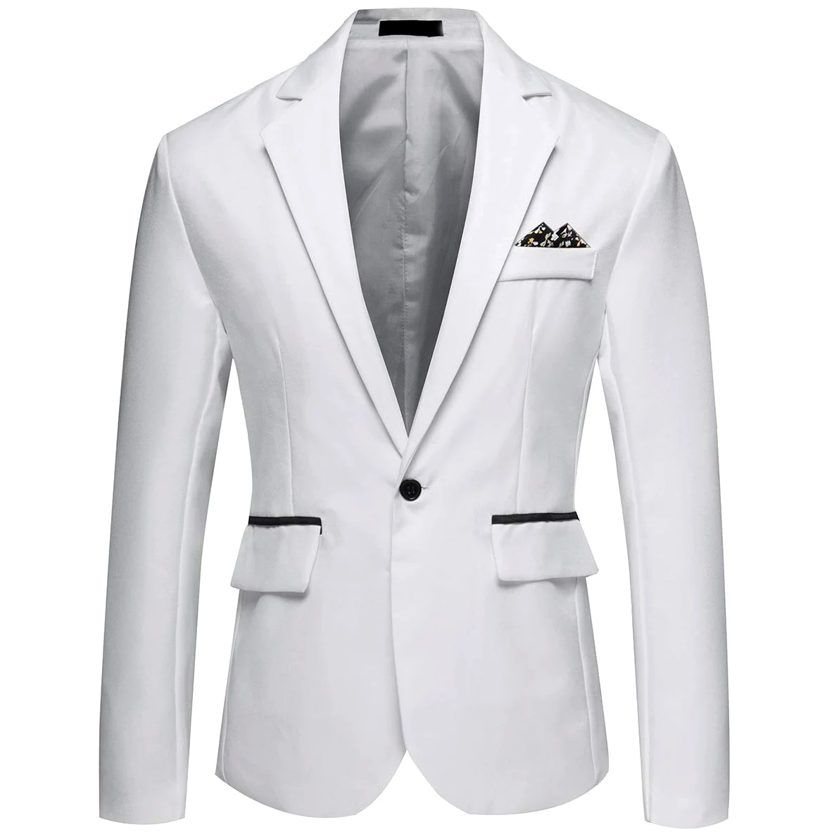 YOUTHUP Blazer deportivo casual para hombre, ligero, ajuste regular, 1 botón, chaqueta de traje de negocios