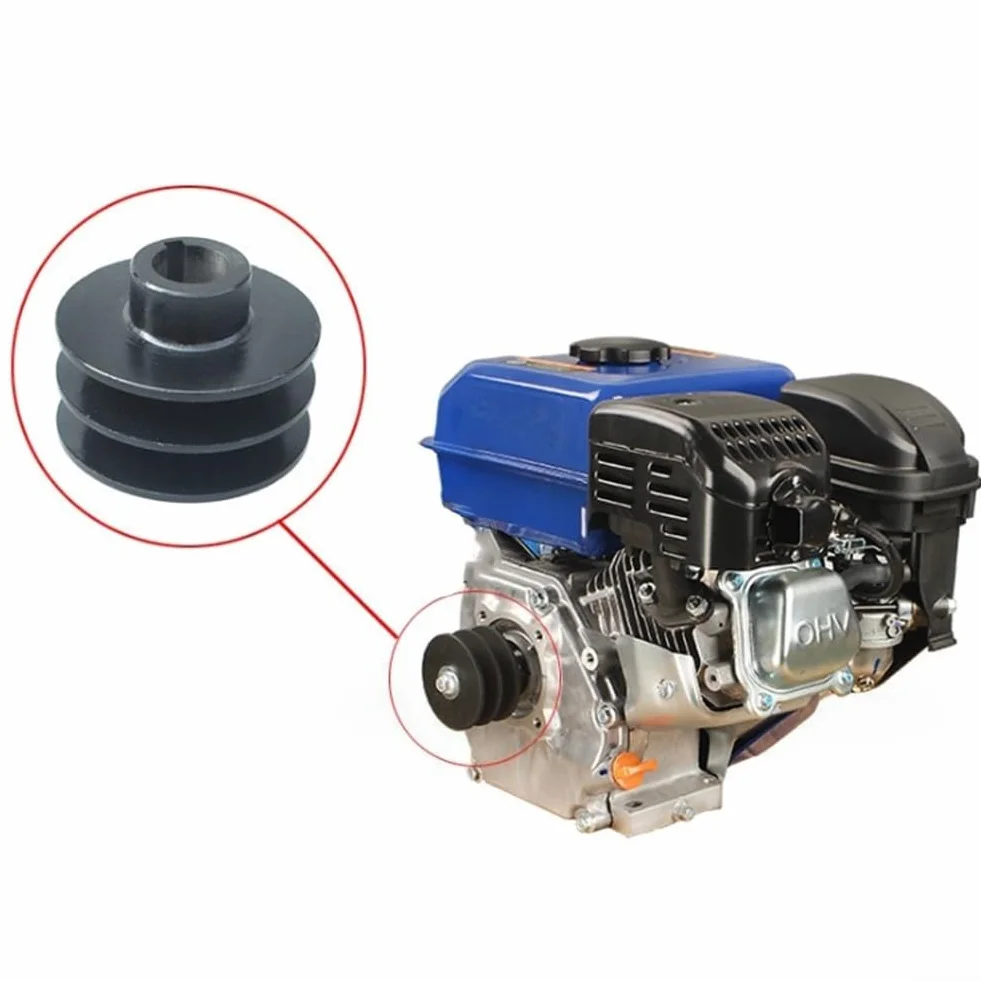 Polea de correa de doble canal 168/170F 55A 70A para motor gasolina diésel
