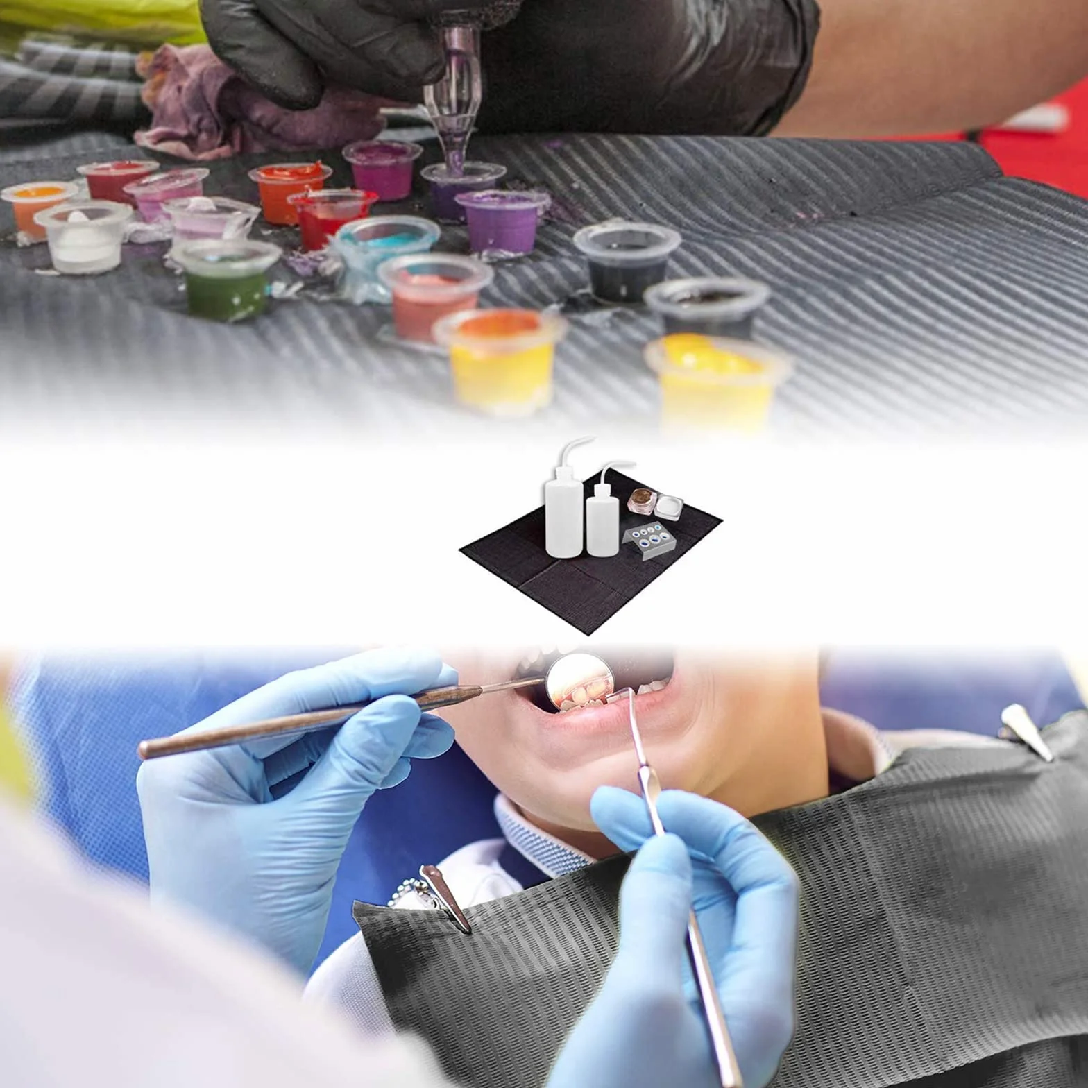 Baberos Dentales Desechables Para Tatuajes Unihuby 50pcs Fundas Mesa