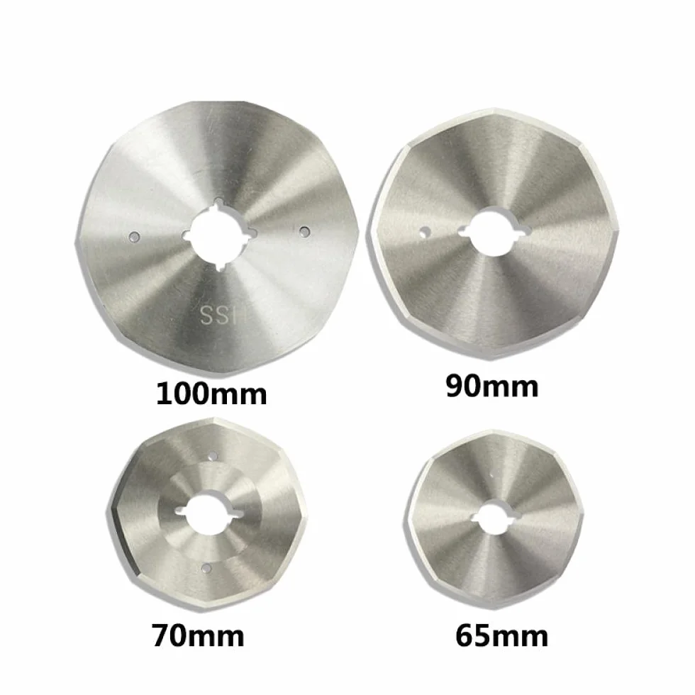Disco de Corte Circular HSS 65mm 70mm 90mm 100mm 110mm Máquina de Corte de Tela