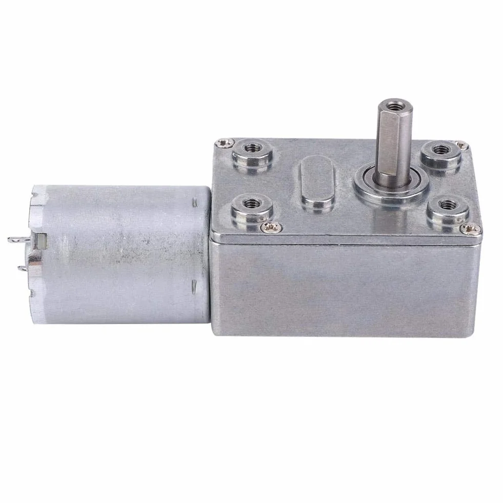 Motor de engranaje helicoidal DC12V 30RPM gran torsión para múltiples propósitos