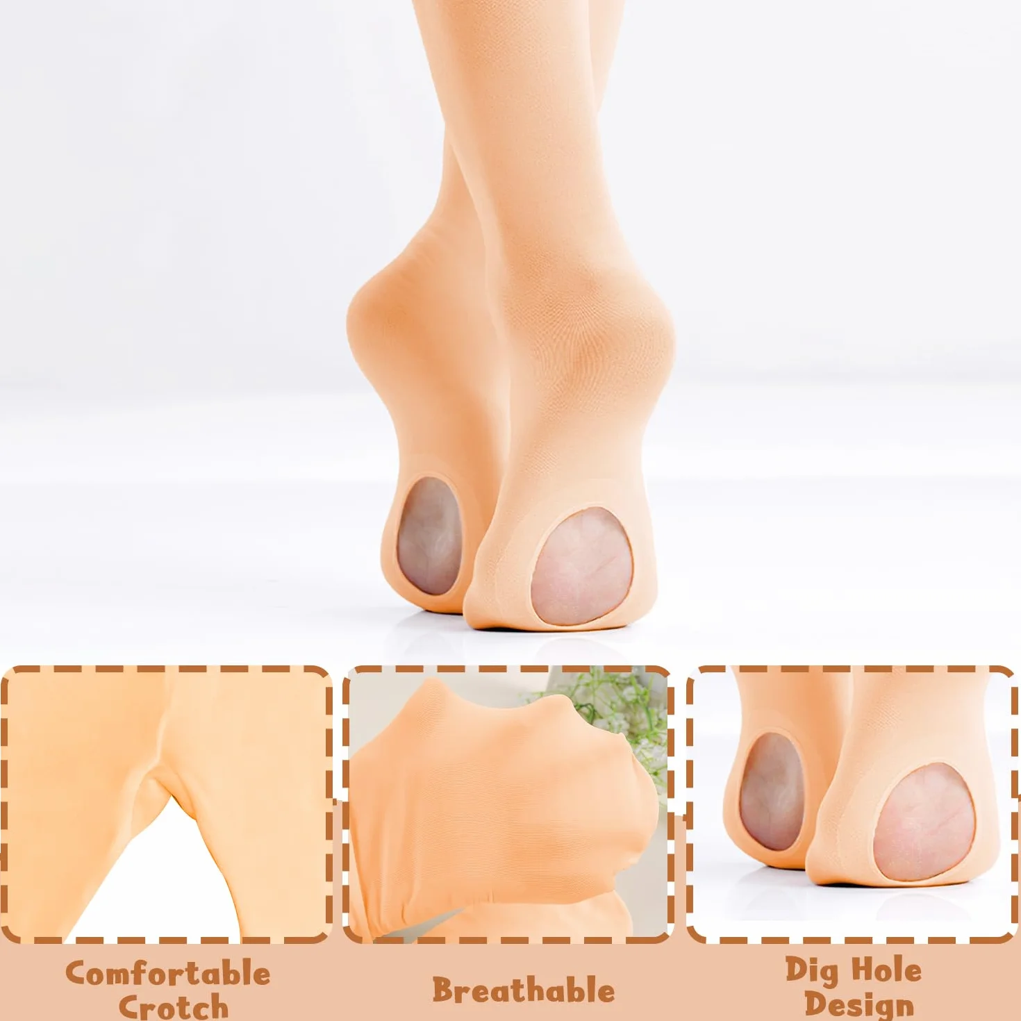 CENCERY Ballet Tights for Girls Convertible Dance Stockings Soft Stretch