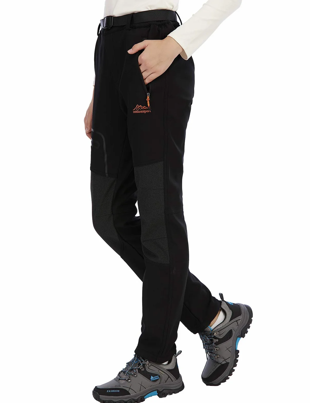 Pantalones Trekking Mujer Invierno Impermeables Pantalones Termicos Montaña Senderismo Esqui Nieve Polar Forrado Aire Libre