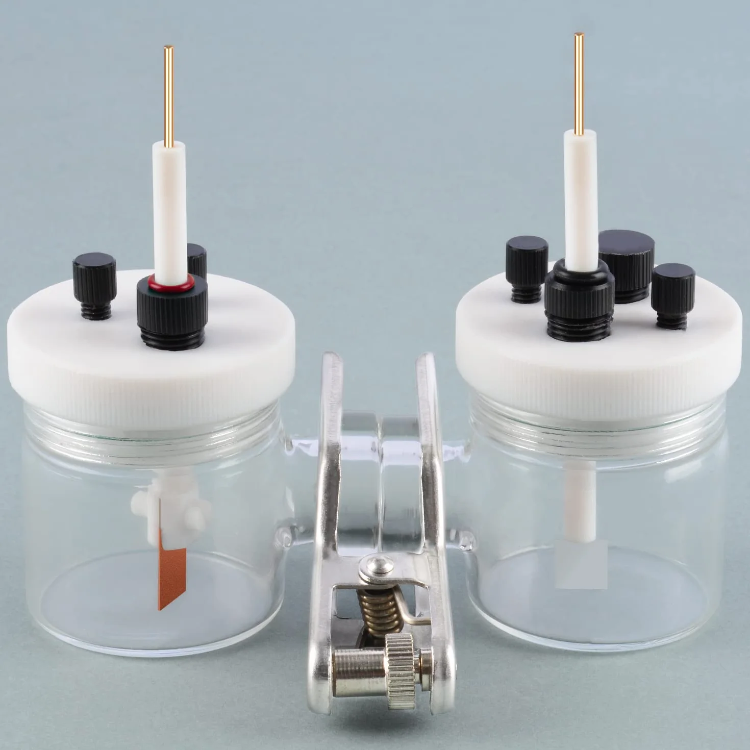 PTFE Platino Soporte de Electrodo, Clip Reemplazable Multiusos 10x10mm