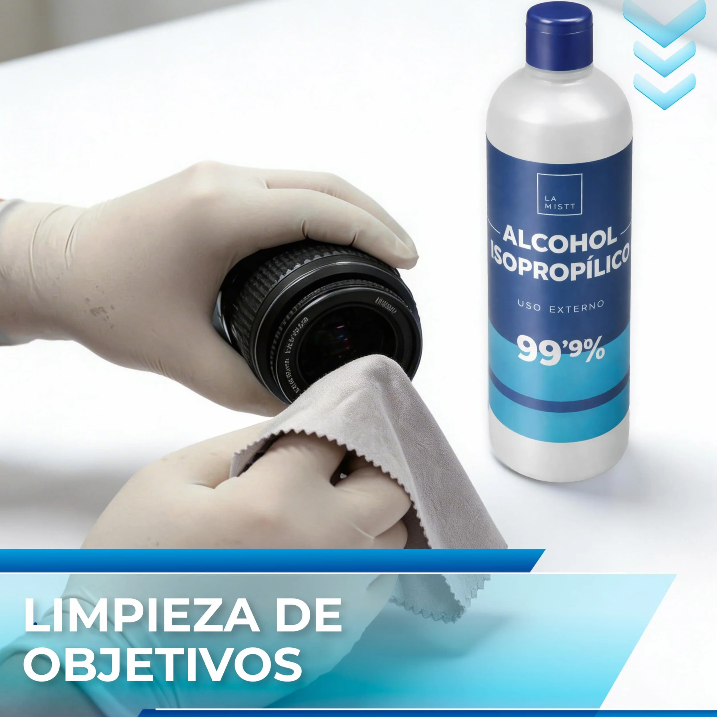 Alcohol Isopropílico 99,9% Puro Spray 1000 ml Limpieza Componentes Electrónicos