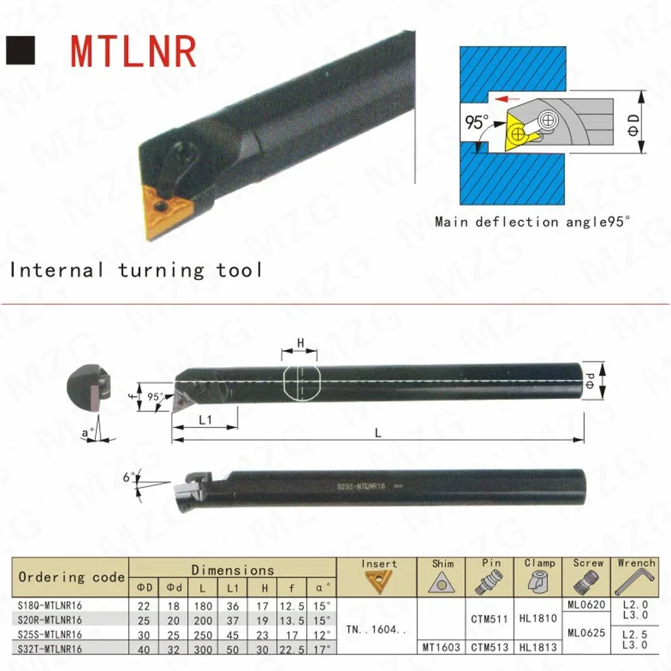Torneado CNC Portaherramientas Barra de 18 mm TNMG Carburo Inserto Cortador