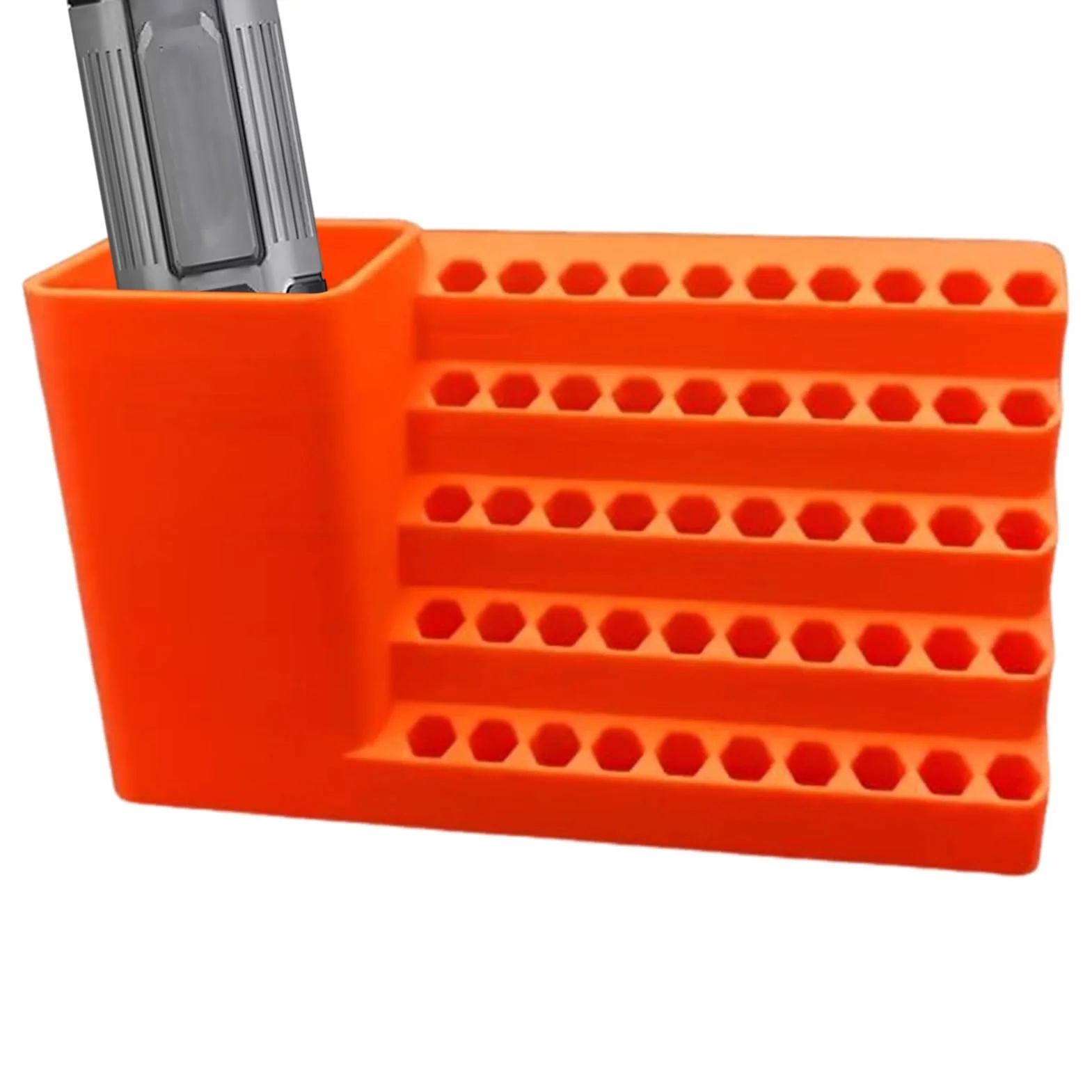 Portabrocas Organizador Resistente para Brocas Hexagonales Panel Antideslizante
