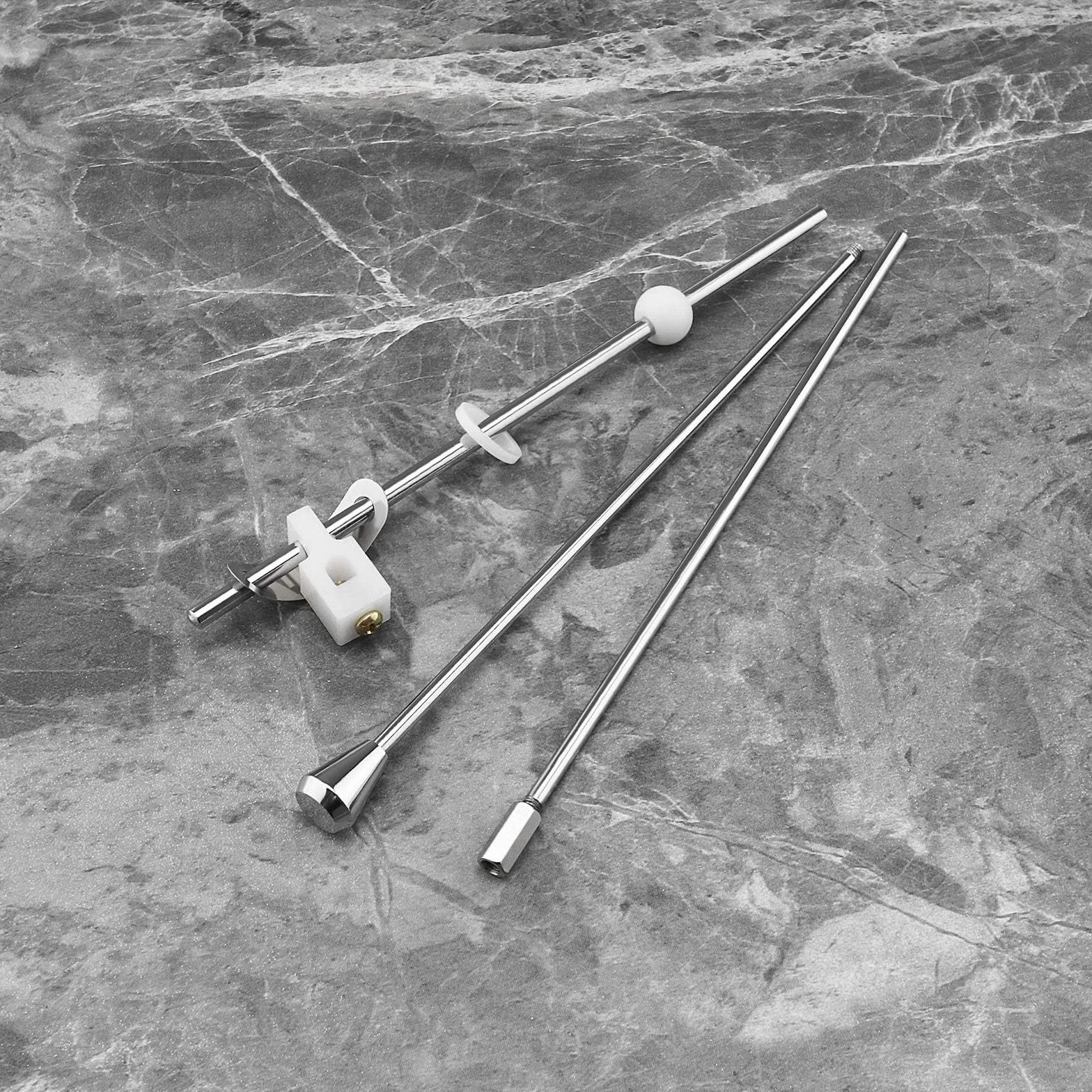 Varillas de elevación para lavabo barra de residuos desplegable pieza de repuesto 3 unidades