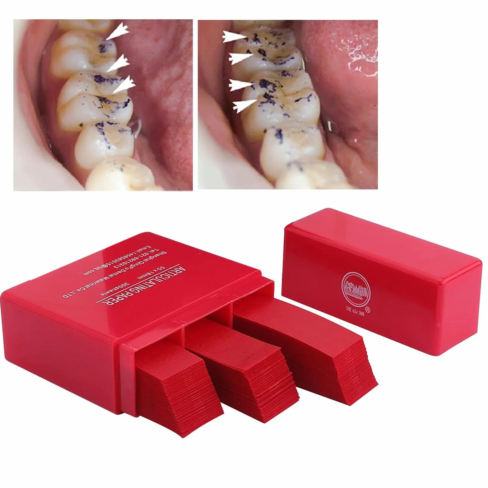 Tsuchiya Mordida Dental Papel Articulado 300 Hojas Alta Sensibilidad Ajuste Oclusal