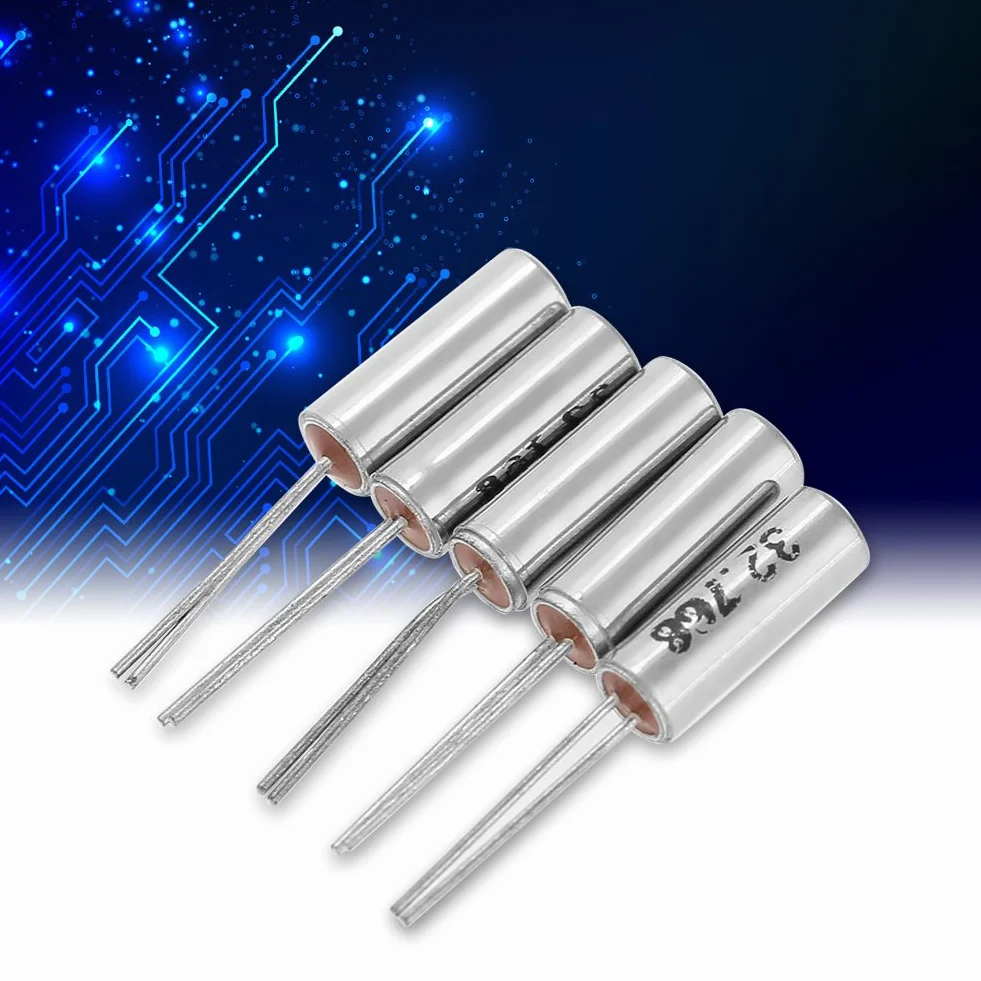 Oscilador de cristal de cuarzo 50pcs 10Value 32.768KHz-24MHz Kit surtido DIY