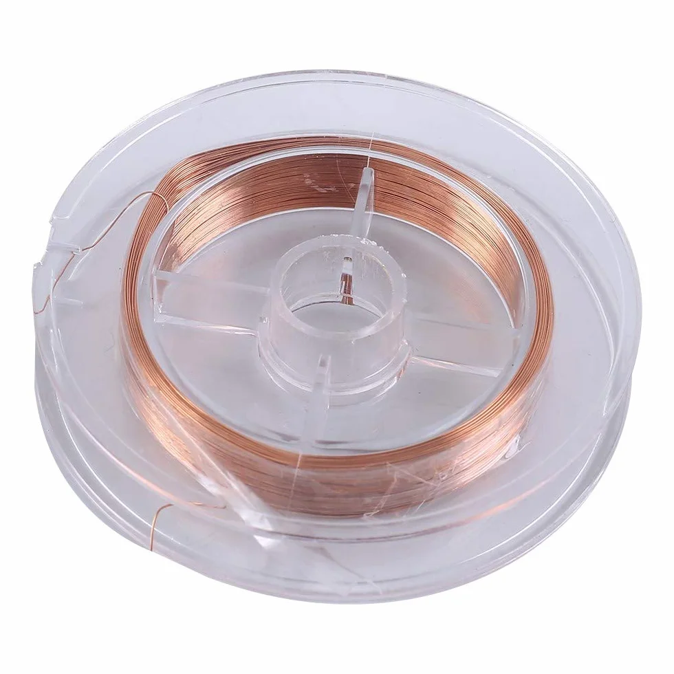 Alambre magnético 0,2 mm x 50m cobre esmaltado para inductores transformadores motor
