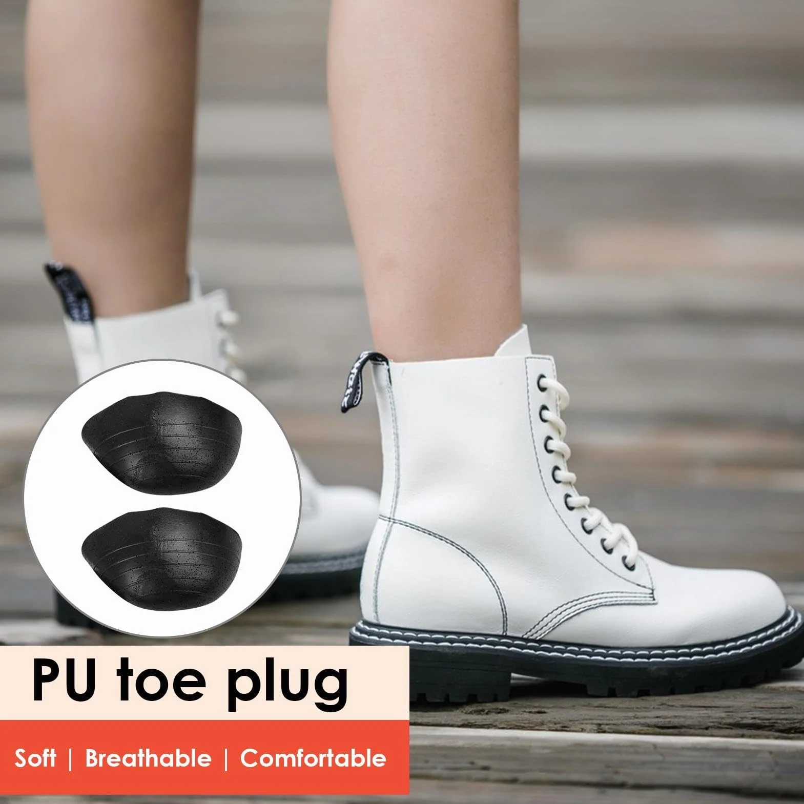 Inserciones para los dedos de los pies para zapatos demasiado grandes,Relleno de zapatos para los dedos de los pies | 1 par de inserciones suaves para zapatos de protección de los dedos | Plantillas p