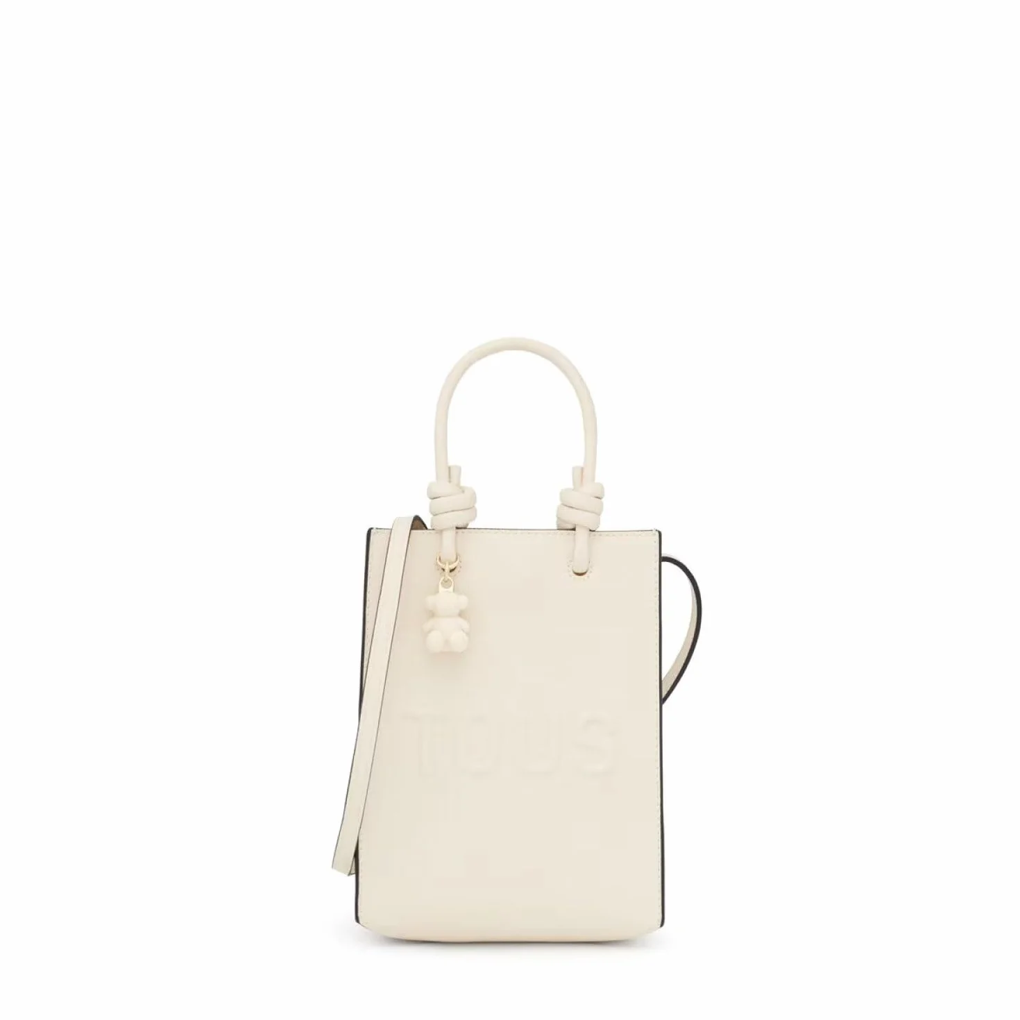 TOUS Mini Bolso Pop Beige, Para Mujer, Medidas 20,5 x 16 x 6 cm, Colección Tous La Rue New