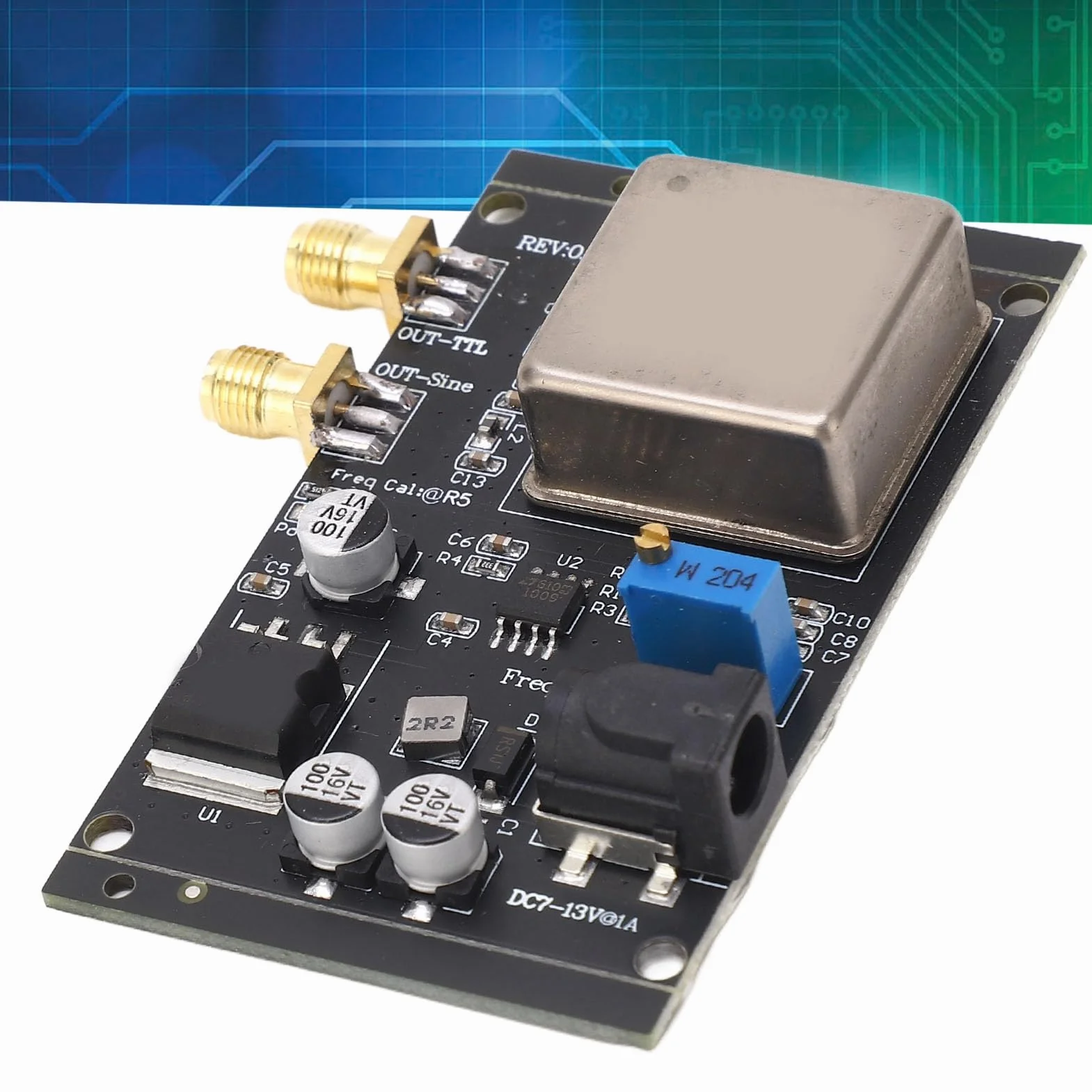 Módulo de Referencia OCXO 10MHz Oscilador de Cristal de Temperatura Constante