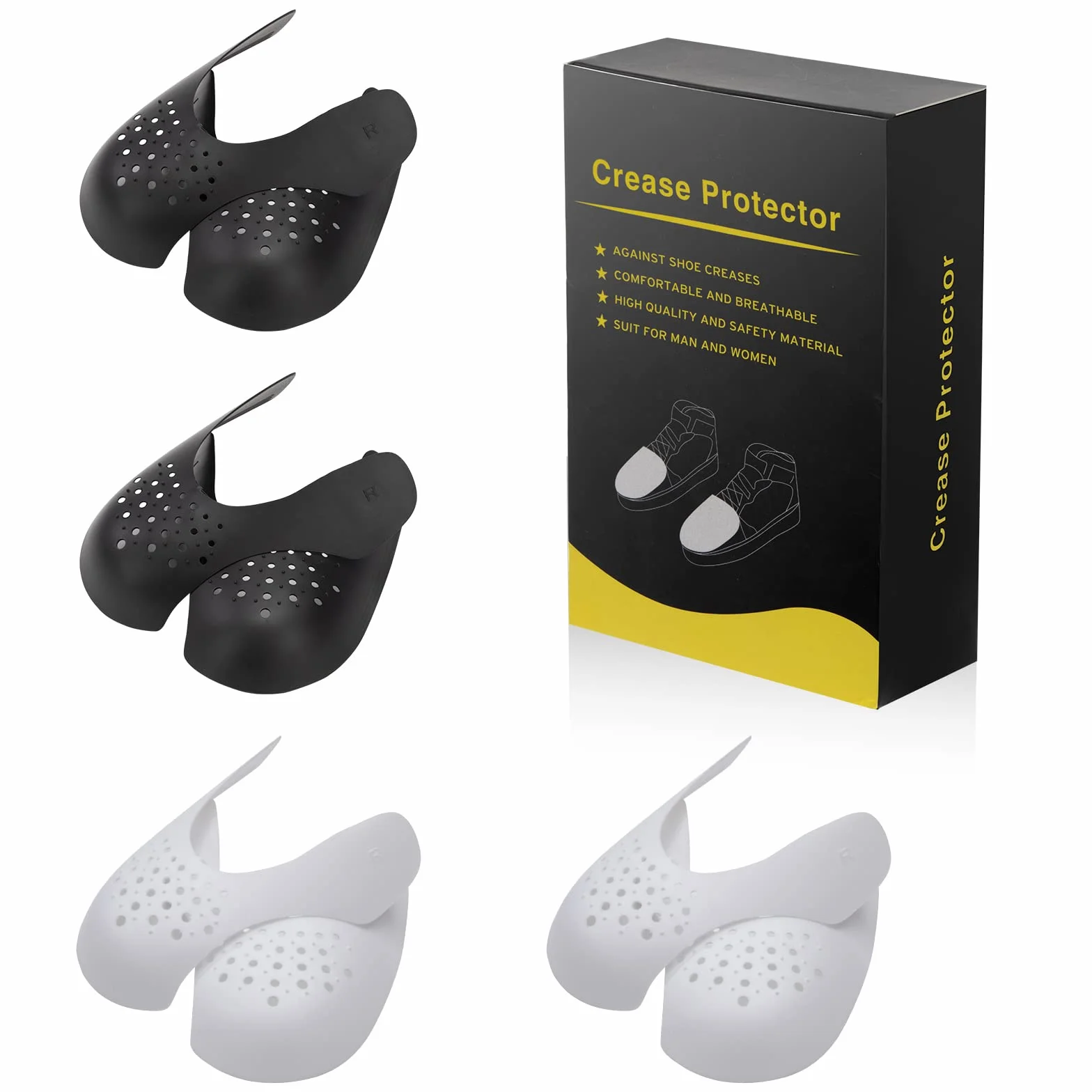 Escudo de Zapatos 4 Pares Protectores para Zapatillas de Deporte Universal Protector de Pliegues para Calzado para Hombre y Hembra