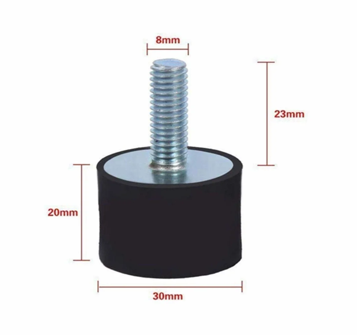 Silentblock M8 amortiguador de vibraciones goma metal para coche furgoneta