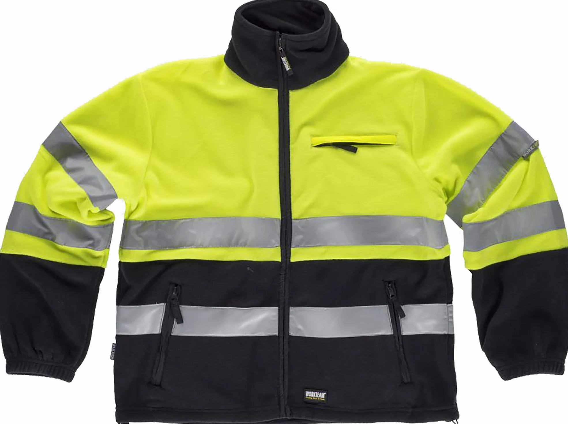 WORKTEAM Chaqueta Polar Alta Visibilidad Clase 2 ISO 20471 Reflectante 100% Poliéster 260 g/m²