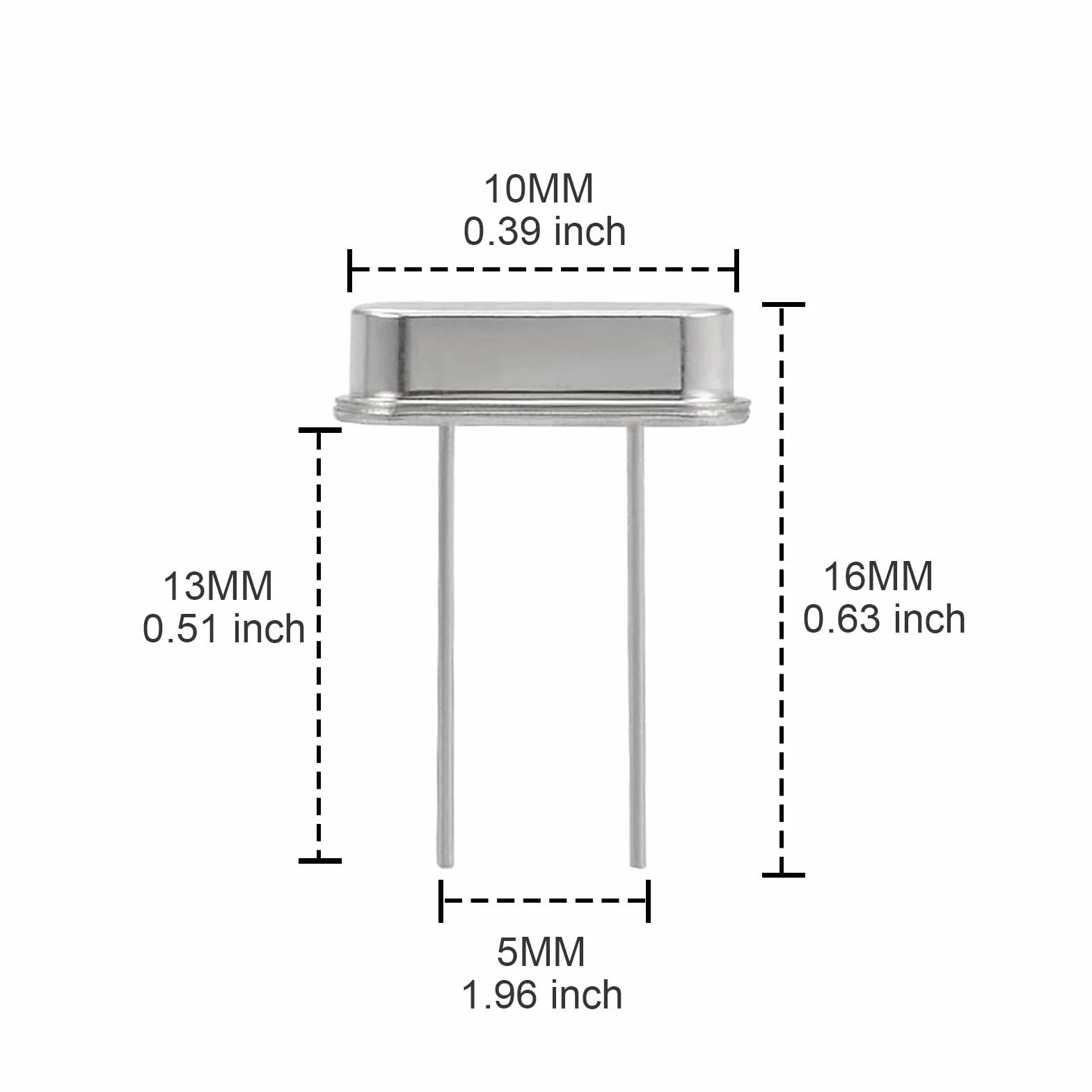 AUKENIEN Oscilador Cristal de Cuarzo Kit 15 Valores 60 piezas 4-48MHz Resonador