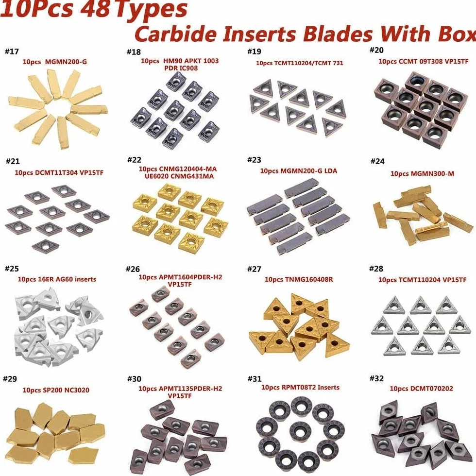 Insertos de carburo CNC APKT1003 IC908 para herramienta de torno