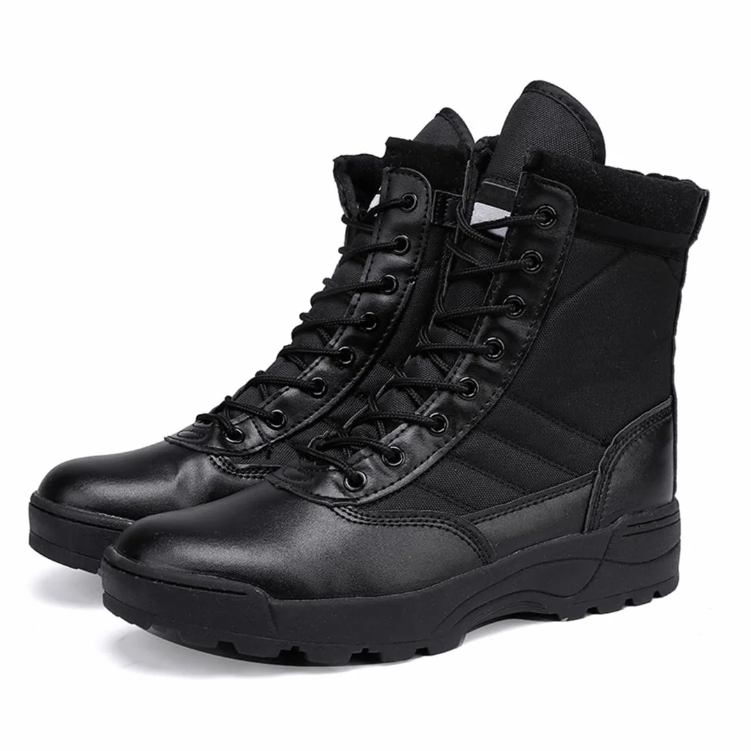 Harssidanzar Invierno Mujeres Botas de Nieve Antideslizante Caliente Botas Tácticas RL026EU