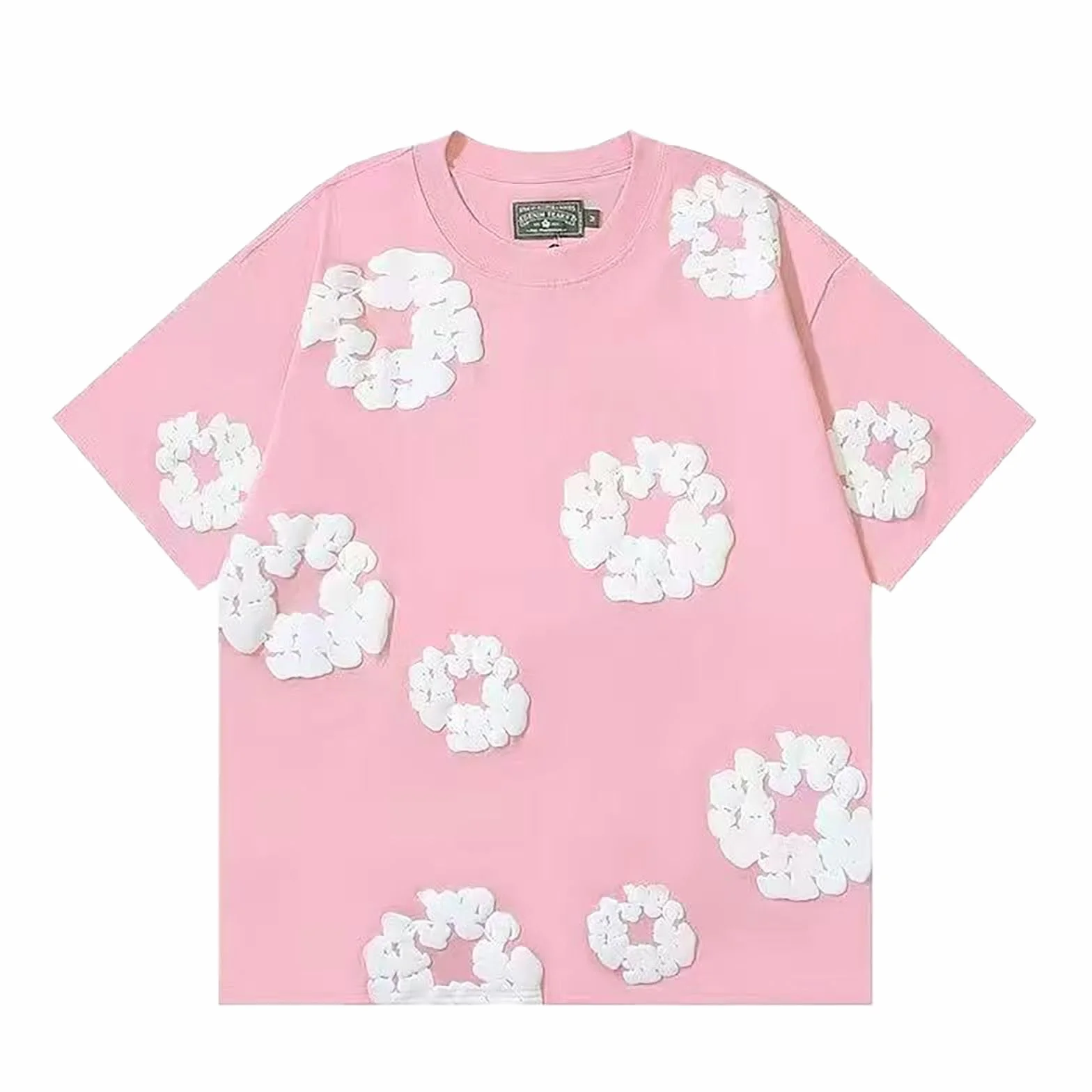 Conjunto de camiseta y pantalones cortos D-T para hombre 2 piezas chándal verano flores entrenamiento Y2K Hip Hop manga corta
