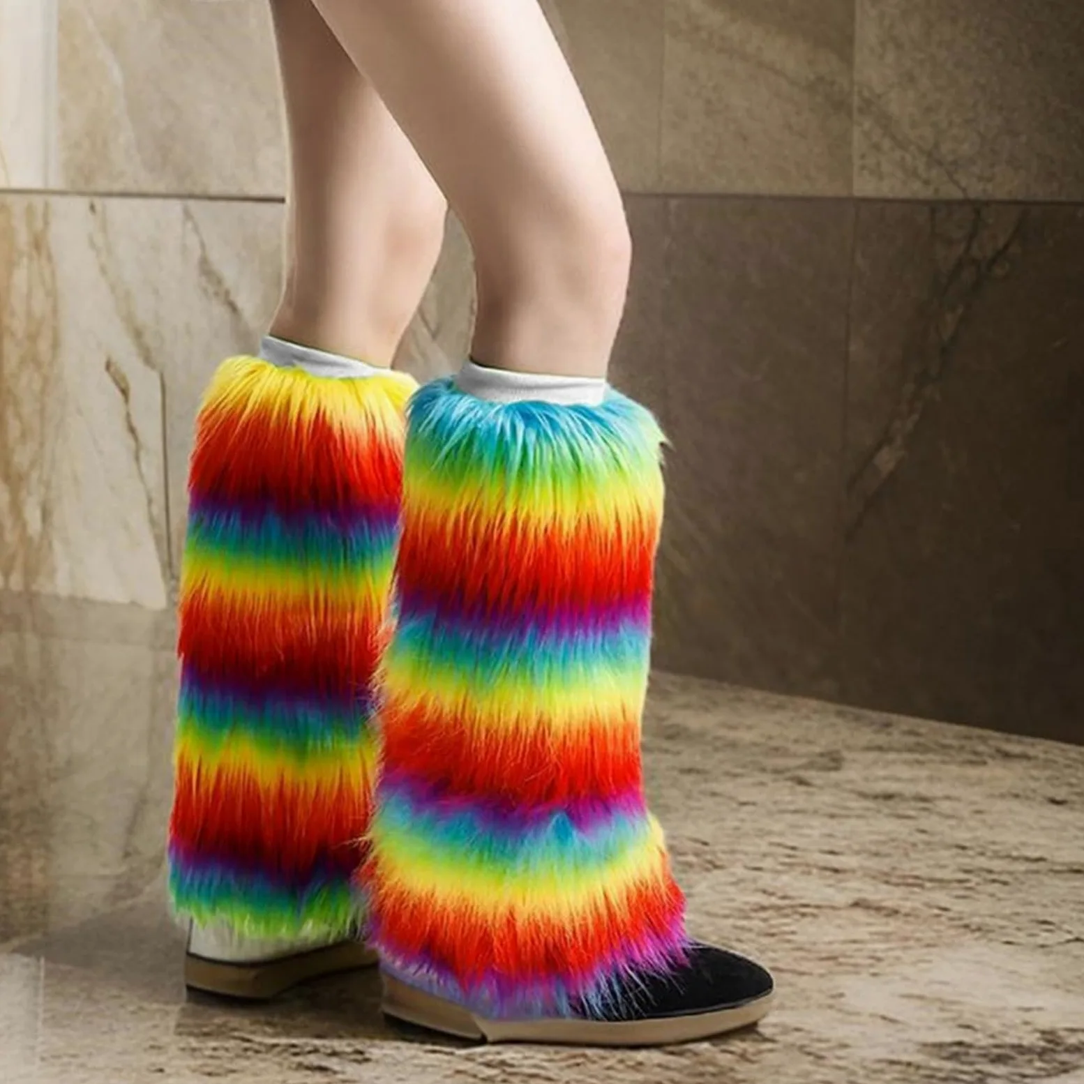 10 pares de calcetines de felpa suave, transpirables, calentadores de piernas con aislamiento térmico para el hogar, viajes, clima frío, acolchados, antideslizantes