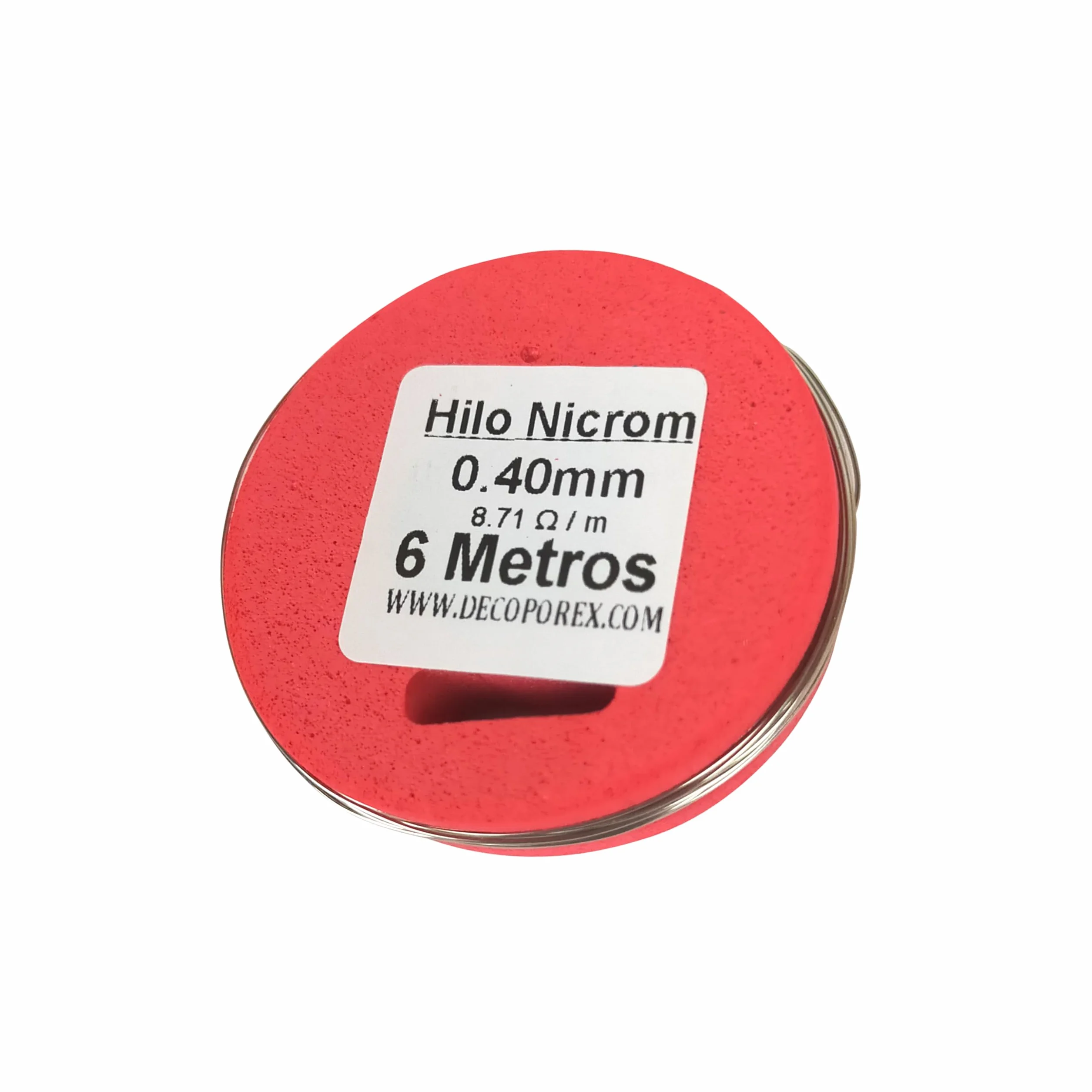 Bobina hilo de resistencia Nicrom 0,40 mm 6 metros